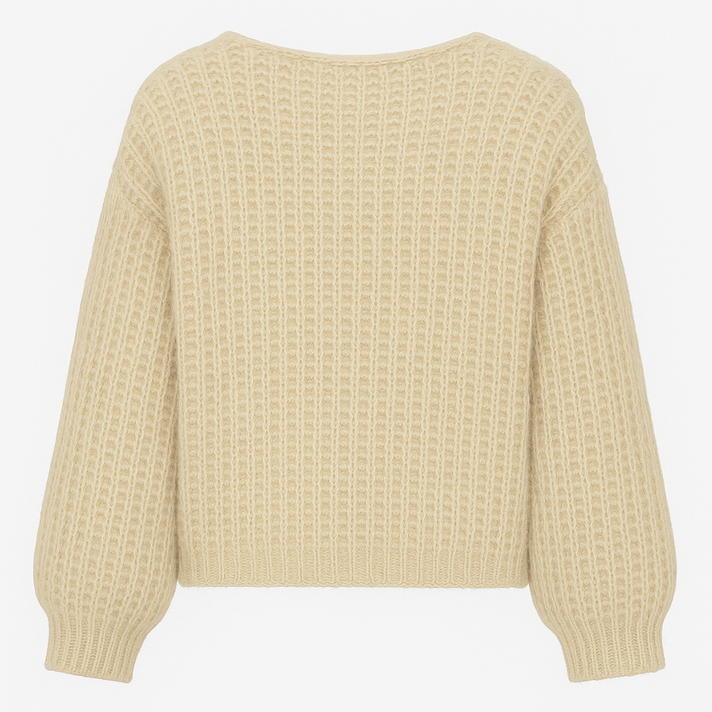 Luftiger Strick-Cardigan Damen – Offenes Design mit Bindedetail