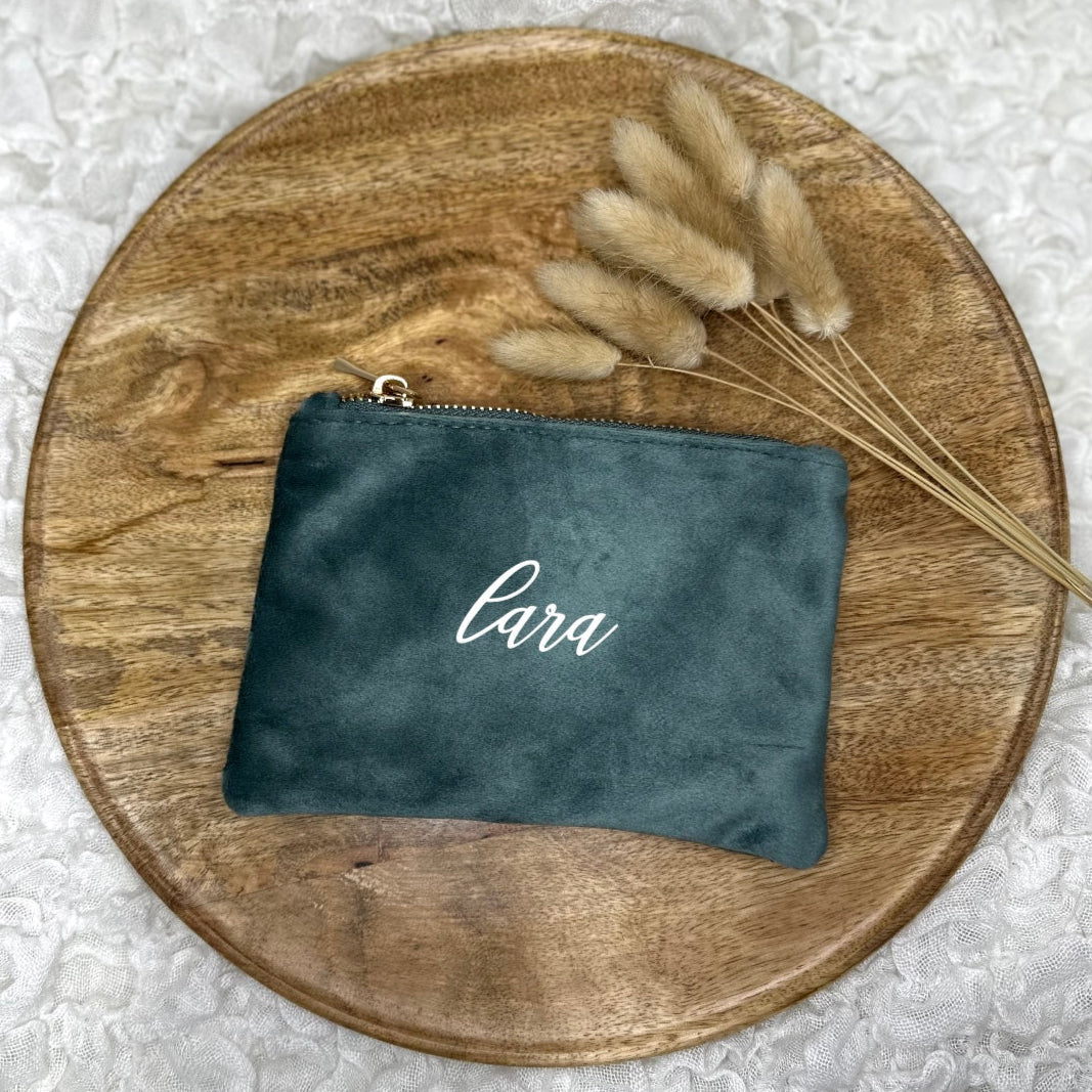 Kosmetiktasche aus Samt 17x12 cm