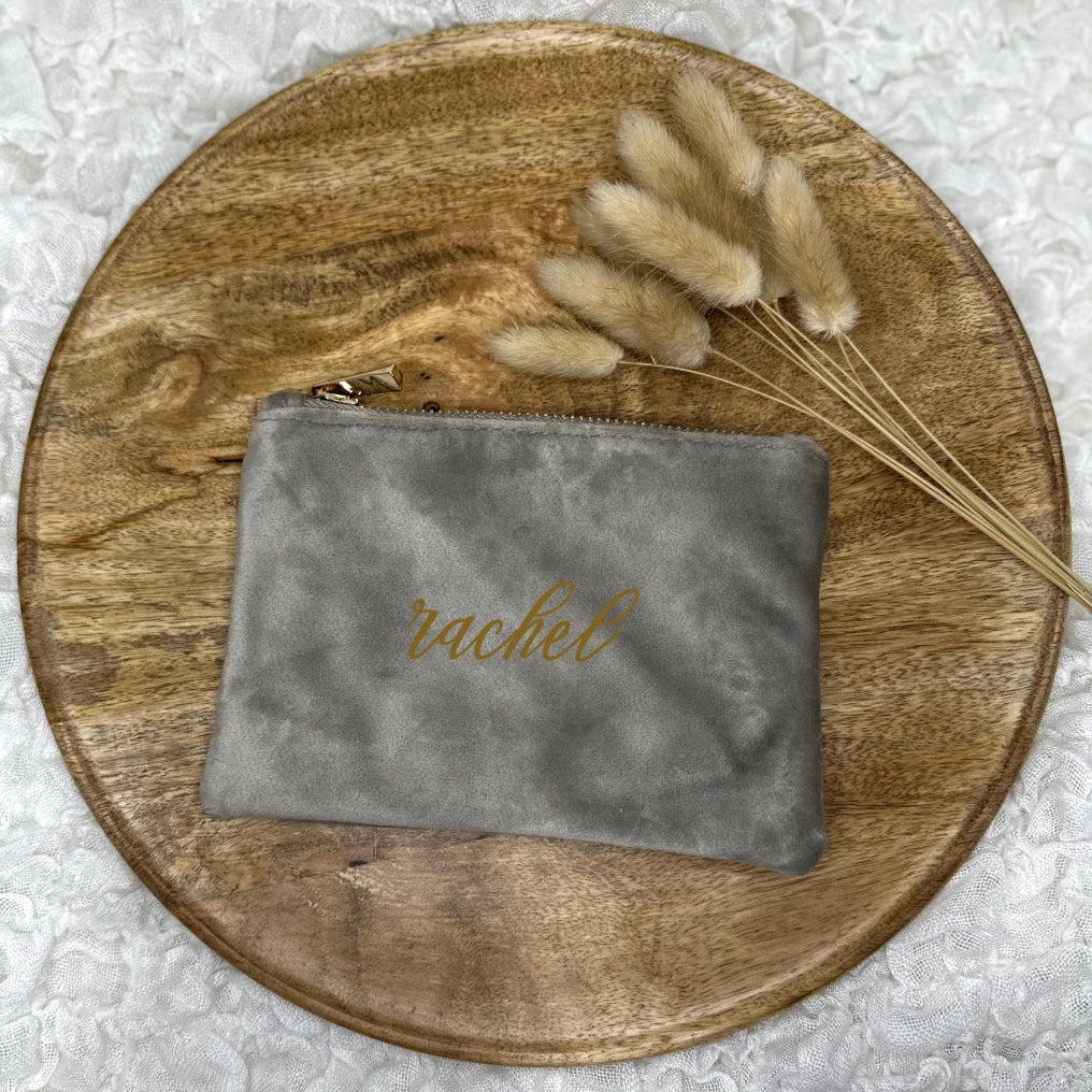 Kosmetiktasche aus Samt 17x12 cm