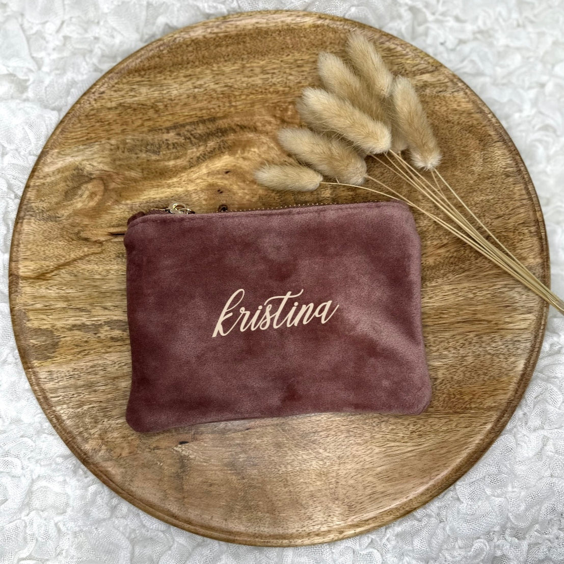 Kosmetiktasche aus Samt 17x12 cm