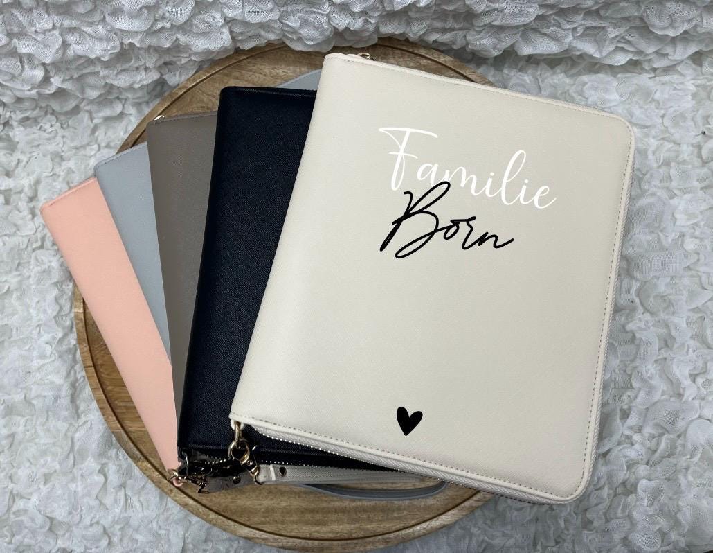 Familien-Organizer personalisiert Geschenk Organisation von Dokumenten & U-Heften