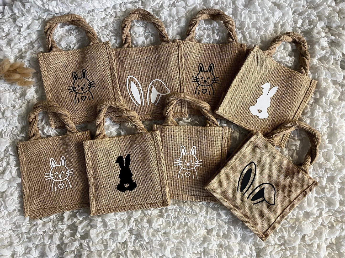Ostertasche Geschenktasche Ostern aus Jute - Geschenk Ostern - Ostergeschenk - Mitbringsel Ostern - Easter - Frohe Ostern