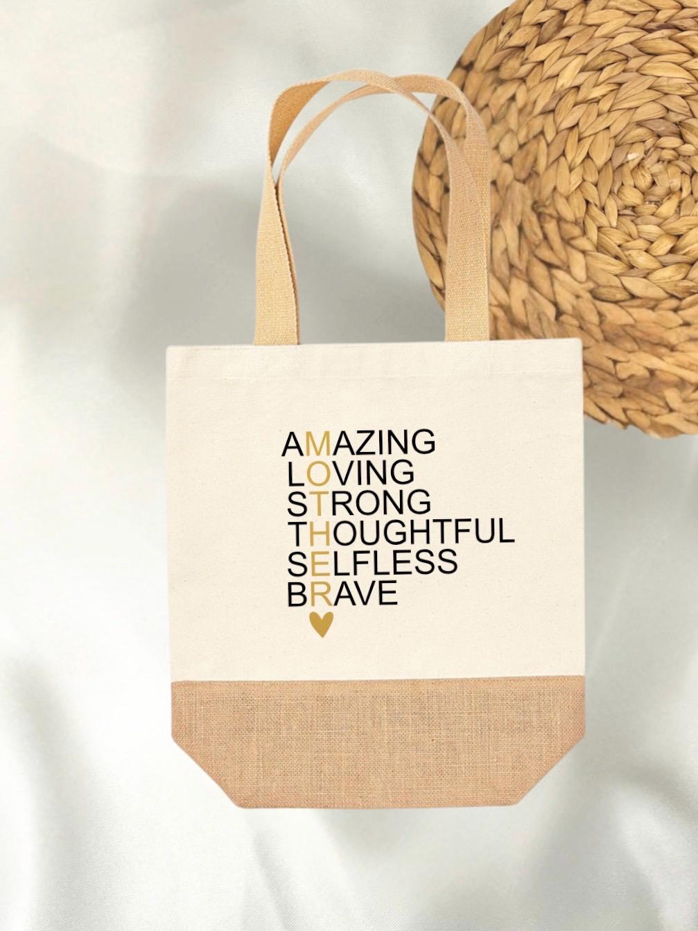 Geschenk Einkaufstasche Jutetasche Muttertag Geschenkidee Mama Geschenk Mutter Geburtstag Geburt Geschenk für beste Mama Tasche Tragetasche