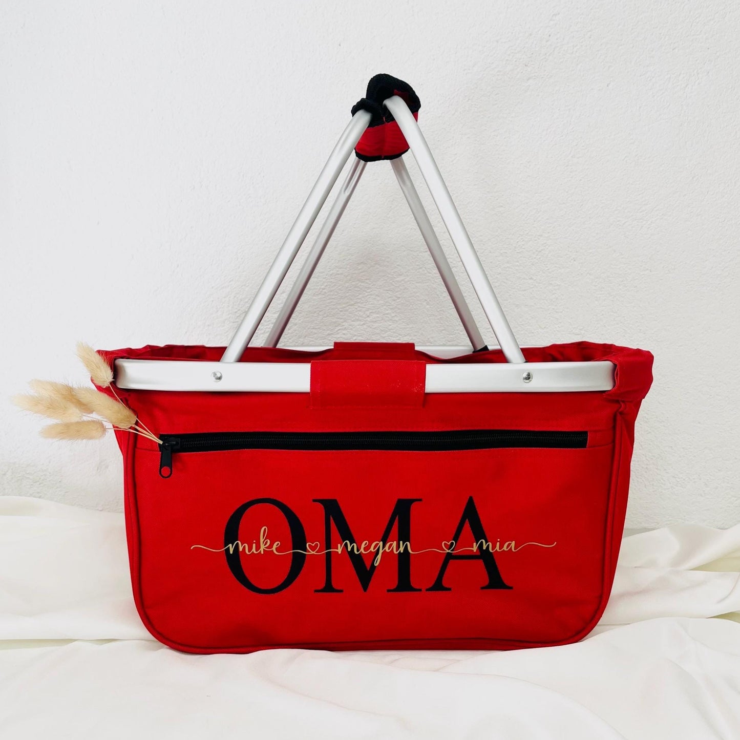 Personalisierter Einkaufskorb Geschenk Muttertag Vatertag Oma Geburtstag Hochzeit Geschenkidee zur Geburt Muttertagsgeschenk