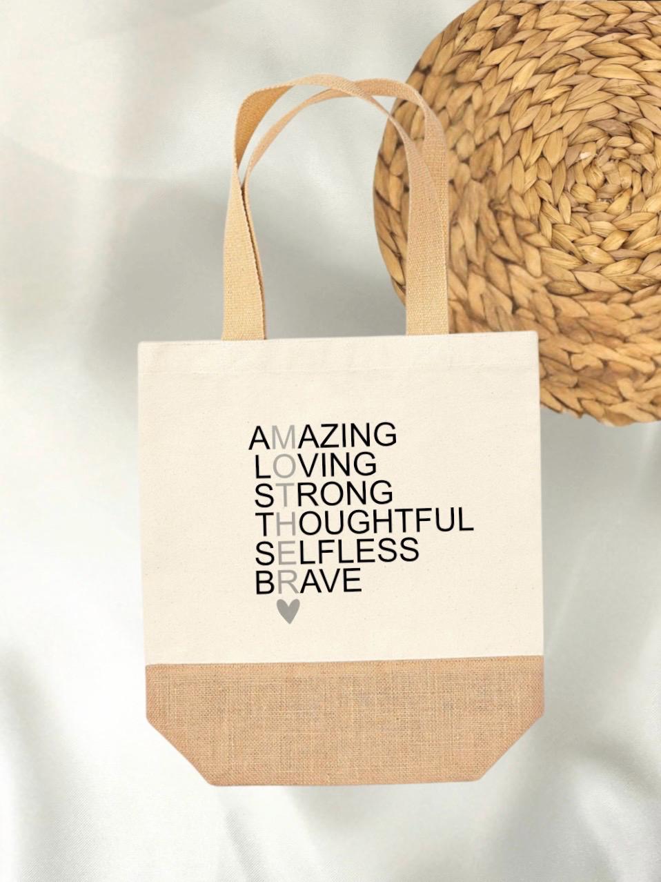 Geschenk Einkaufstasche Jutetasche Muttertag Geschenkidee Mama Geschenk Mutter Geburtstag Geburt Geschenk für beste Mama Tasche Tragetasche