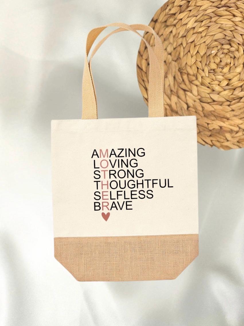 Geschenk Einkaufstasche Jutetasche Muttertag Geschenkidee Mama Geschenk Mutter Geburtstag Geburt Geschenk für beste Mama Tasche Tragetasche