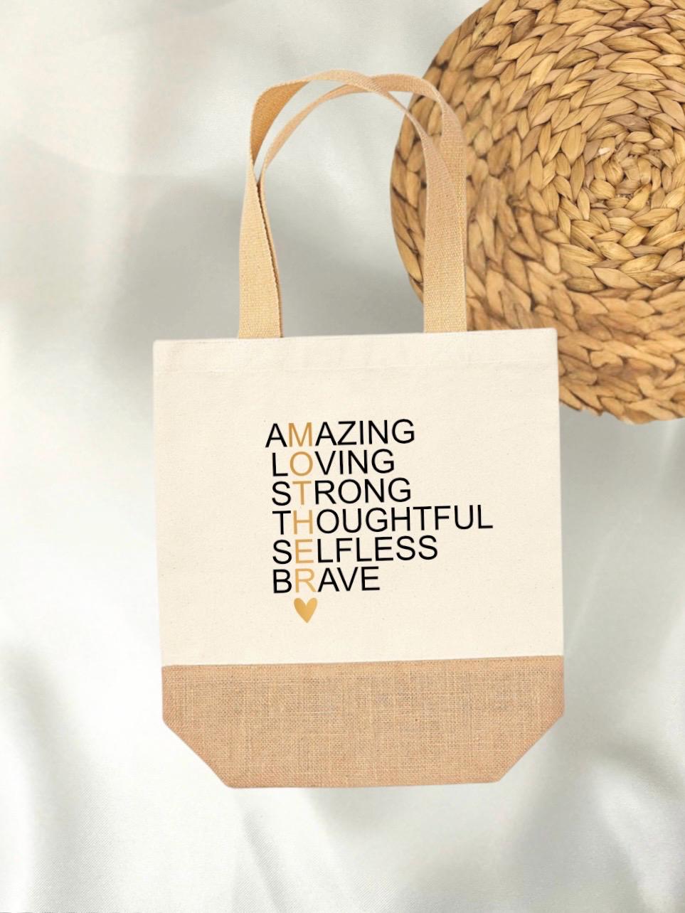 Geschenk Einkaufstasche Jutetasche Muttertag Geschenkidee Mama Geschenk Mutter Geburtstag Geburt Geschenk für beste Mama Tasche Tragetasche