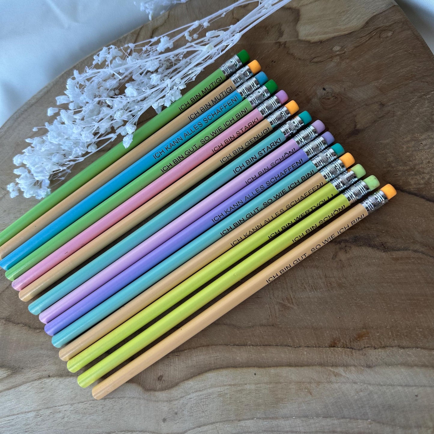 Affirmationsbleistift Kinder Einschulung Einschulungsgeschenk Geschenk Lehrerin Abschluss Kindergarten Mutmacher für Kinder Affirmationen