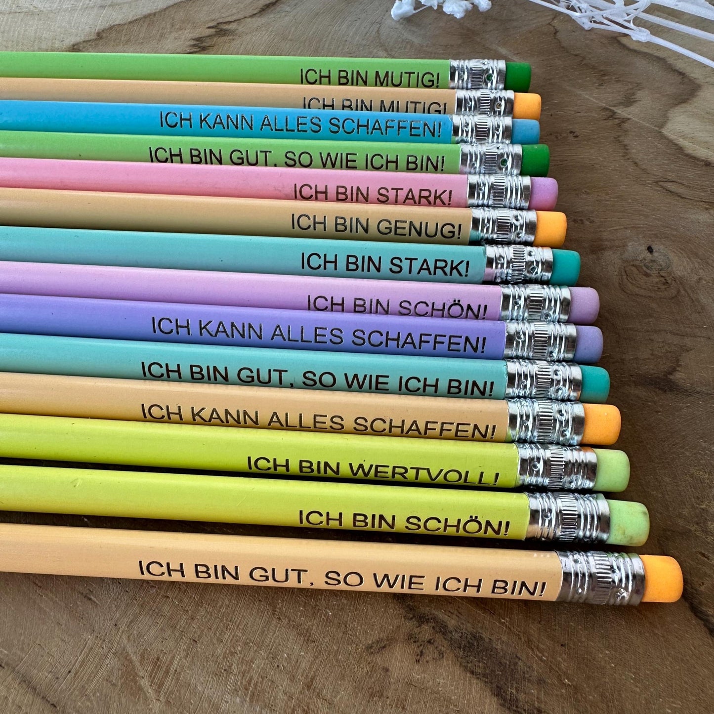 Affirmationsbleistift Kinder Einschulung Einschulungsgeschenk Geschenk Lehrerin Abschluss Kindergarten Mutmacher für Kinder Affirmationen