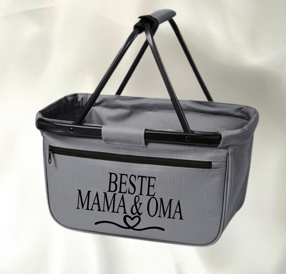 Personalisierter Einkaufskorb Tante Opa Papa Onkel Bonus Beste Mama und Oma Geburtstagsgeschenk Mama Muttertagsgeschenk Korb personalisiert