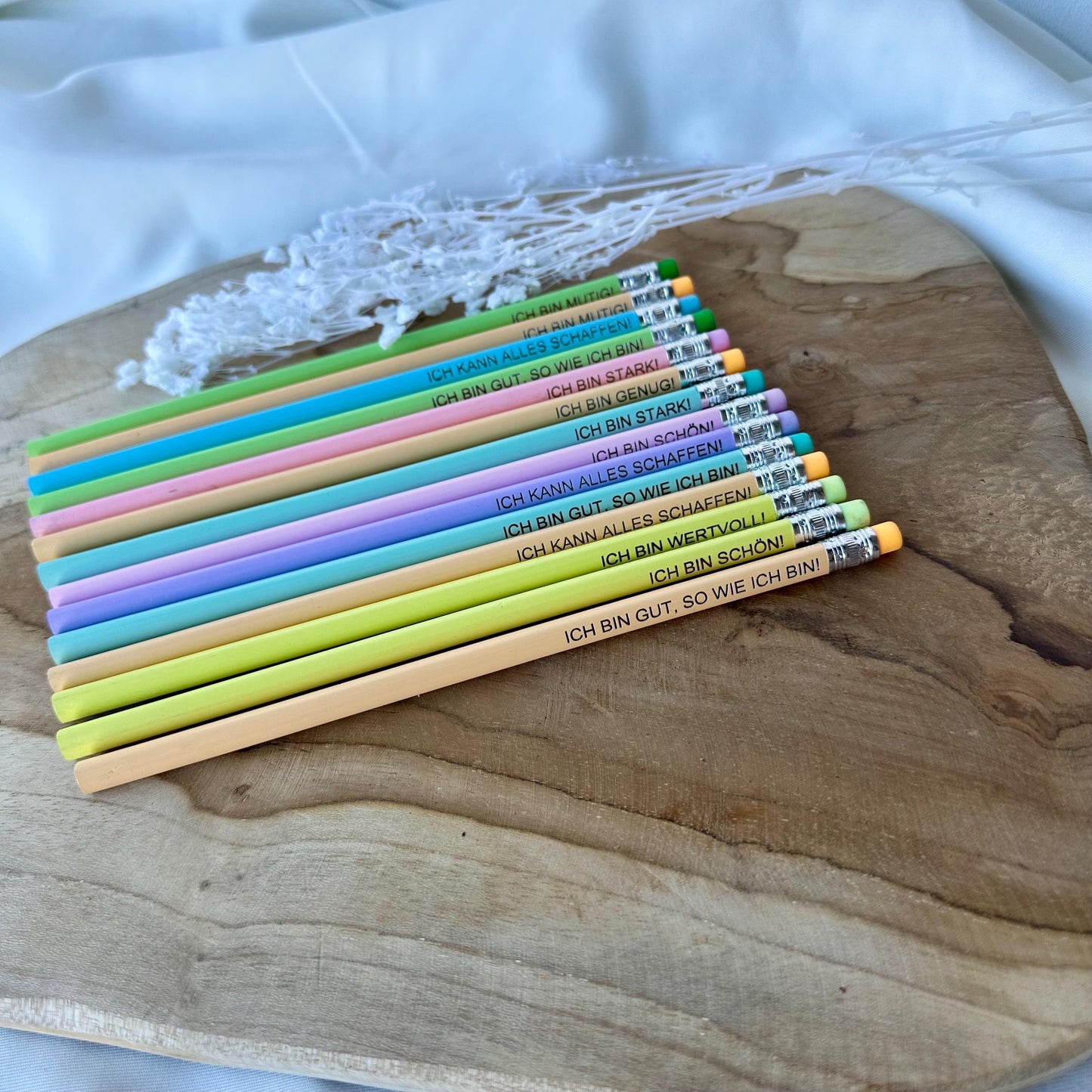 Affirmationsbleistift Kinder Einschulung Einschulungsgeschenk Geschenk Lehrerin Abschluss Kindergarten Mutmacher für Kinder Affirmationen