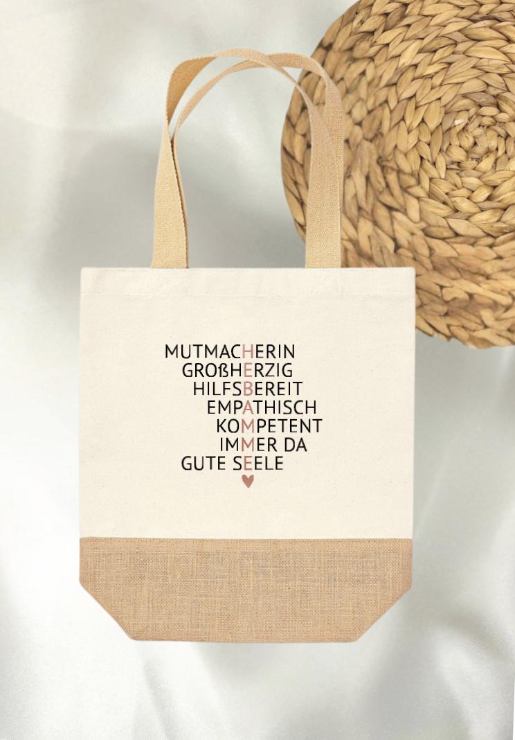 Geschenk für Hebamme Einkaufstasche Geschenk für Hebamme Dankeschön Hebamme Hebamme mit Herz