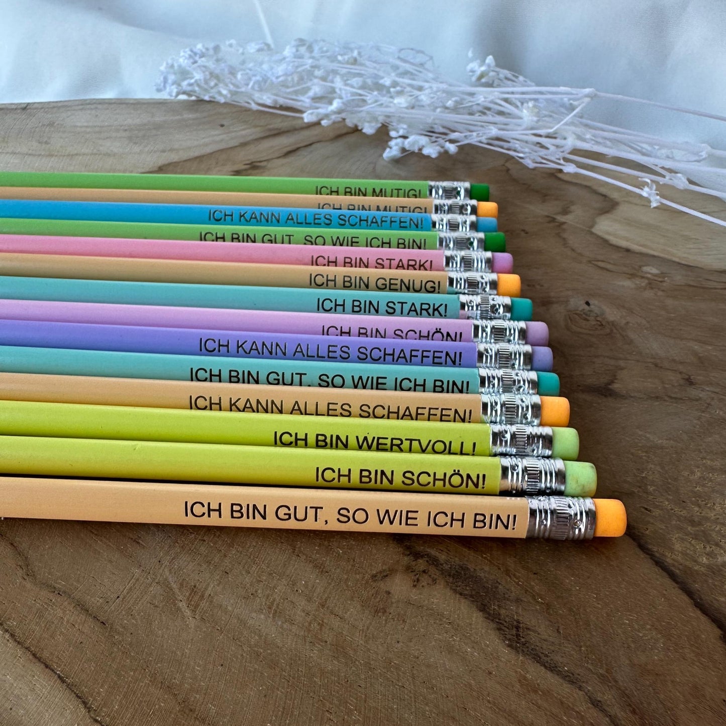 Affirmationsbleistift Kinder Einschulung Einschulungsgeschenk Geschenk Lehrerin Abschluss Kindergarten Mutmacher für Kinder Affirmationen