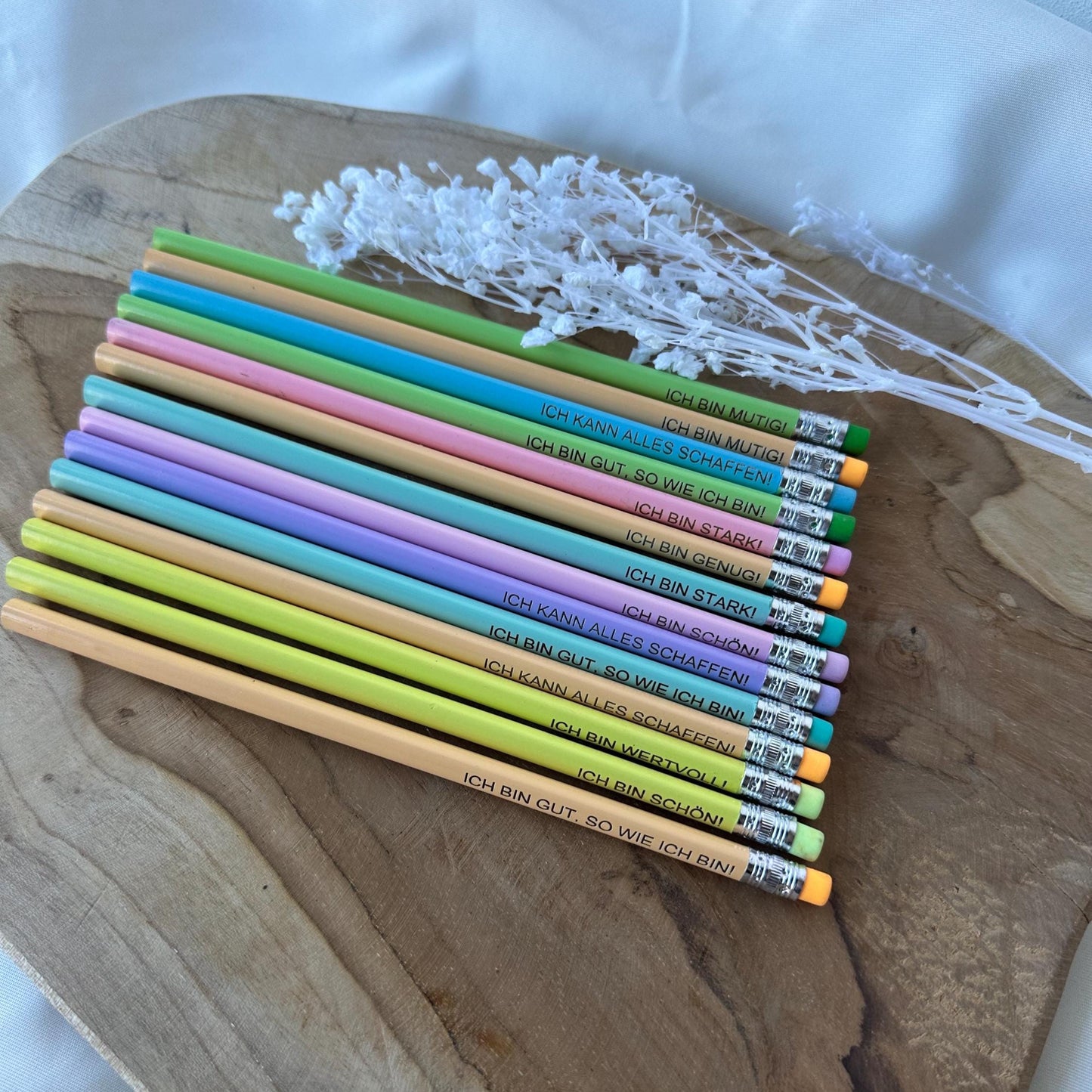 Affirmationsbleistift Kinder Einschulung Einschulungsgeschenk Geschenk Lehrerin Abschluss Kindergarten Mutmacher für Kinder Affirmationen