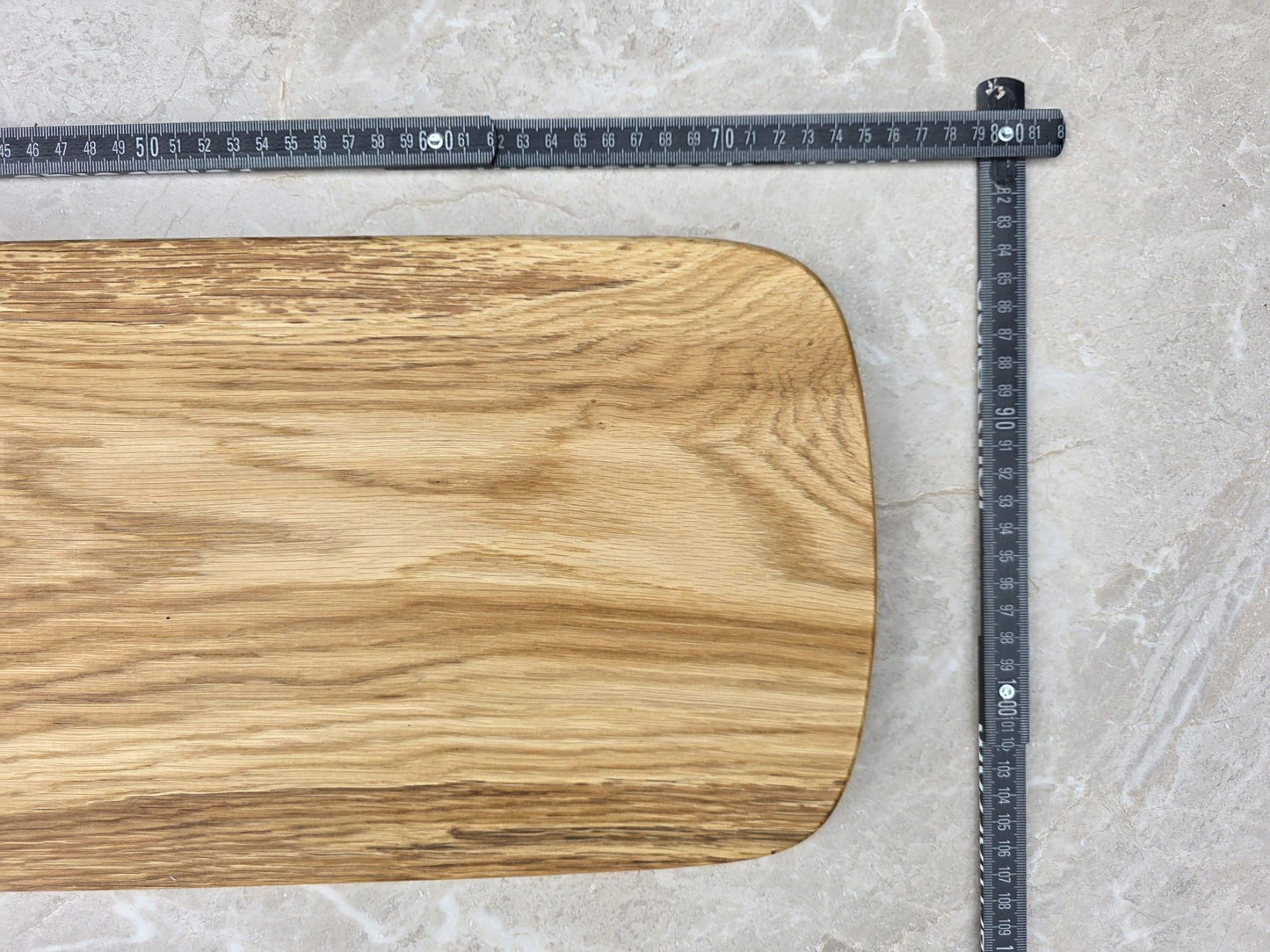 Großes Servierbrett aus Eiche 75cm Handgemachtes Schneidebrett Charcuterie Board Antipasti Brett Holz Servierbrett Geschenk Küche mit Gravur