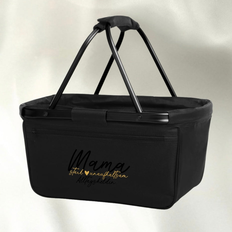 Shopper-Korb „Mama stark ❤️ unaufhaltsam. Alltagsheldin.“