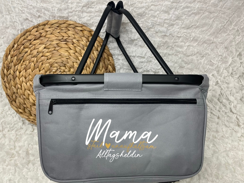 Shopper-Korb „Mama stark ❤️ unaufhaltsam. Alltagsheldin.“