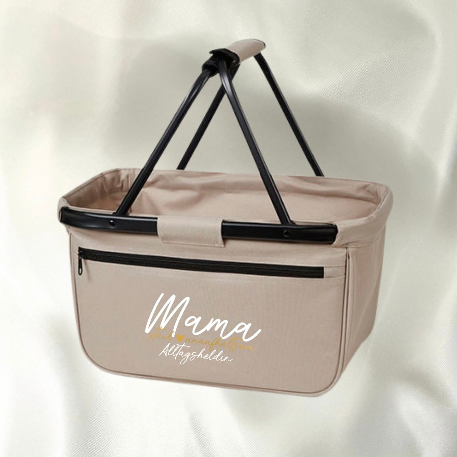 Shopper-Korb „Mama stark ❤️ unaufhaltsam. Alltagsheldin.“