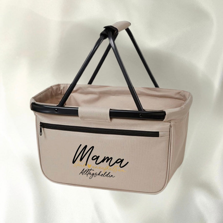 Shopper-Korb „Mama stark ❤️ unaufhaltsam. Alltagsheldin.“
