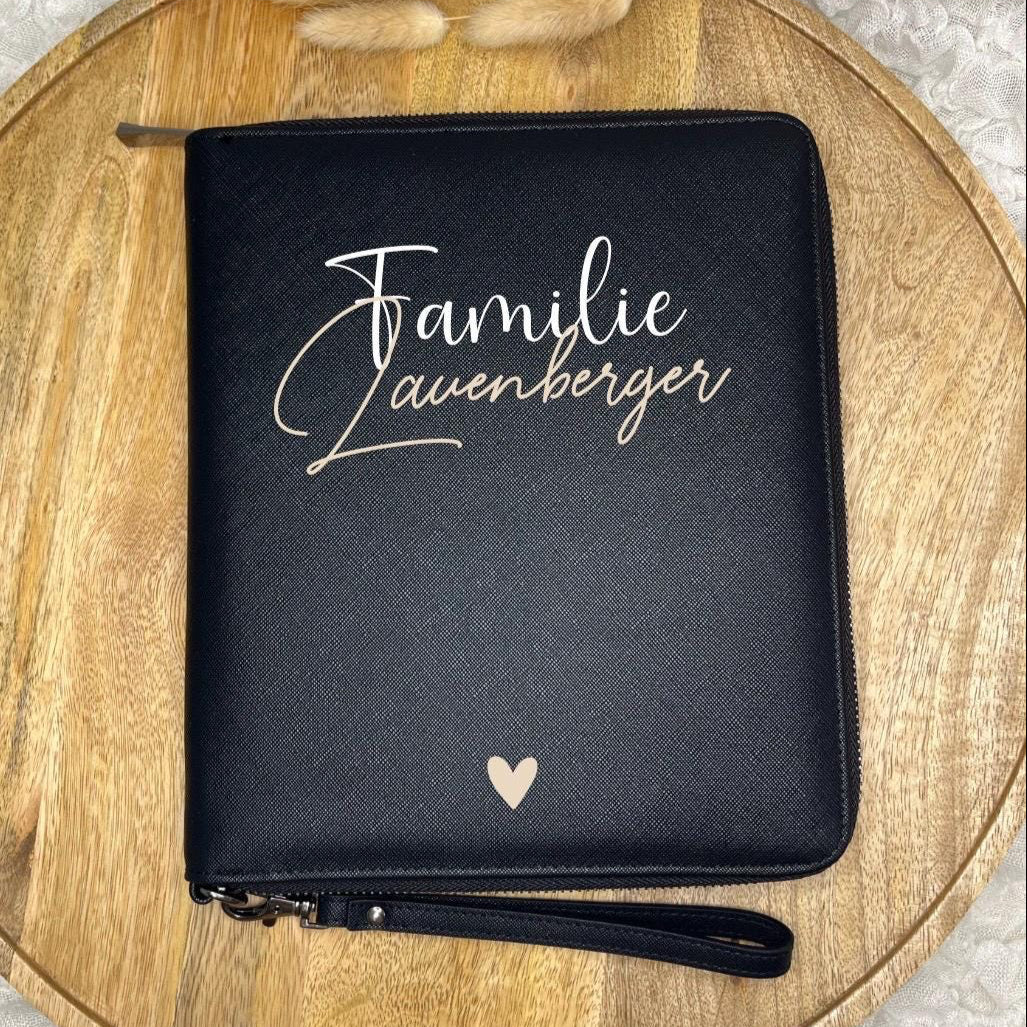 Familien-Organizer personalisiert Geschenk Organisation von Dokumenten & U-Heften