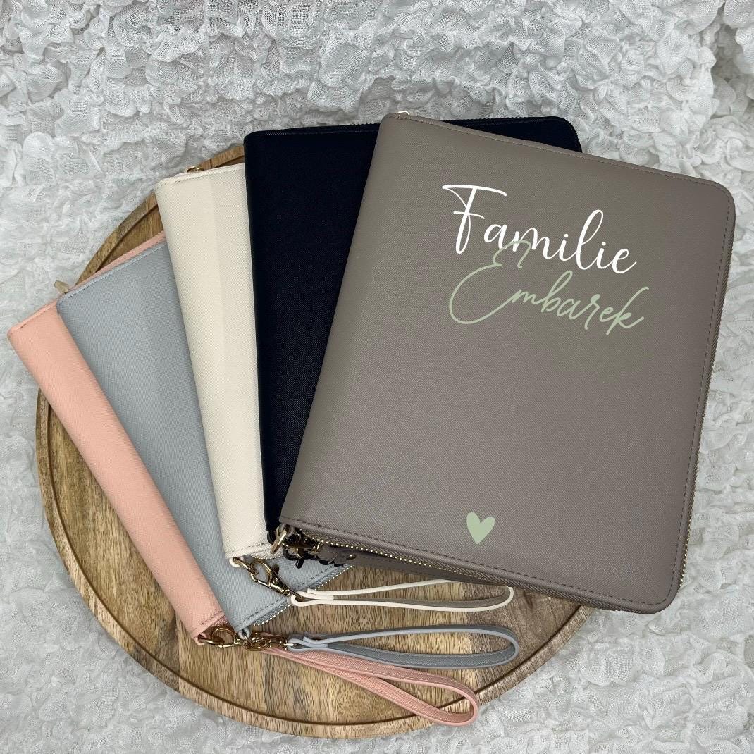 Familien-Organizer personalisiert Geschenk Organisation von Dokumenten & U-Heften