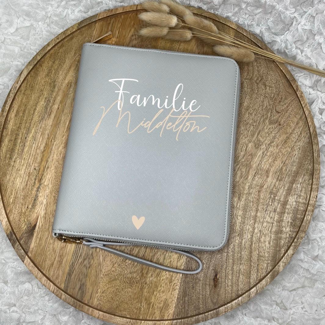 Familien-Organizer personalisiert Geschenk Organisation von Dokumenten & U-Heften