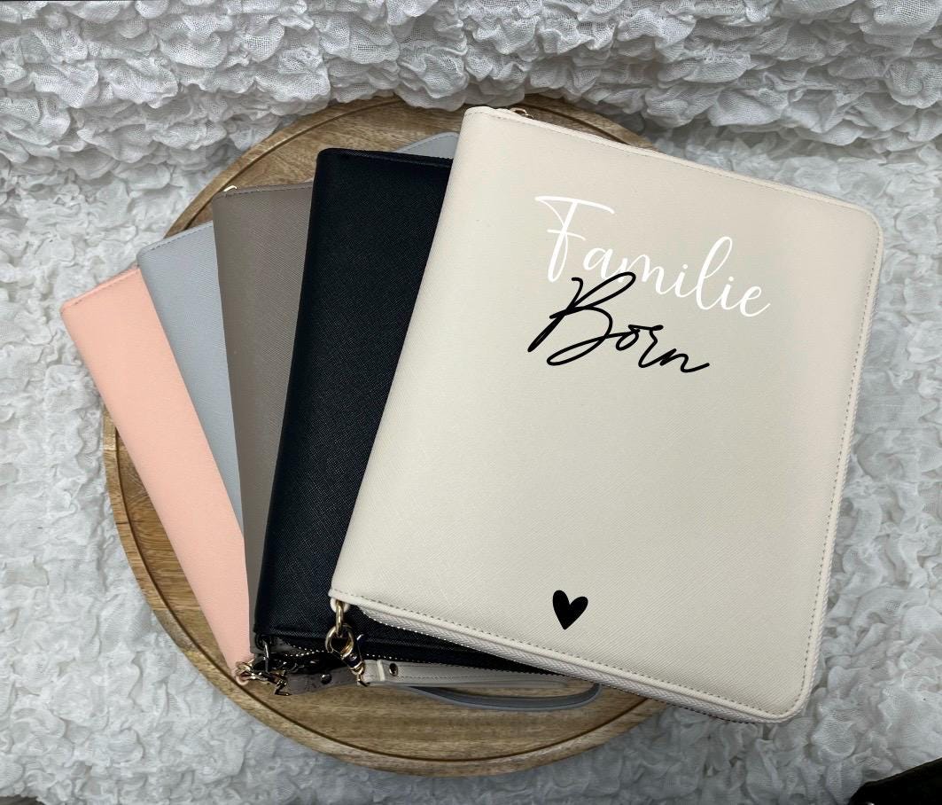 Familien-Organizer personalisiert Geschenk Organisation von Dokumenten & U-Heften