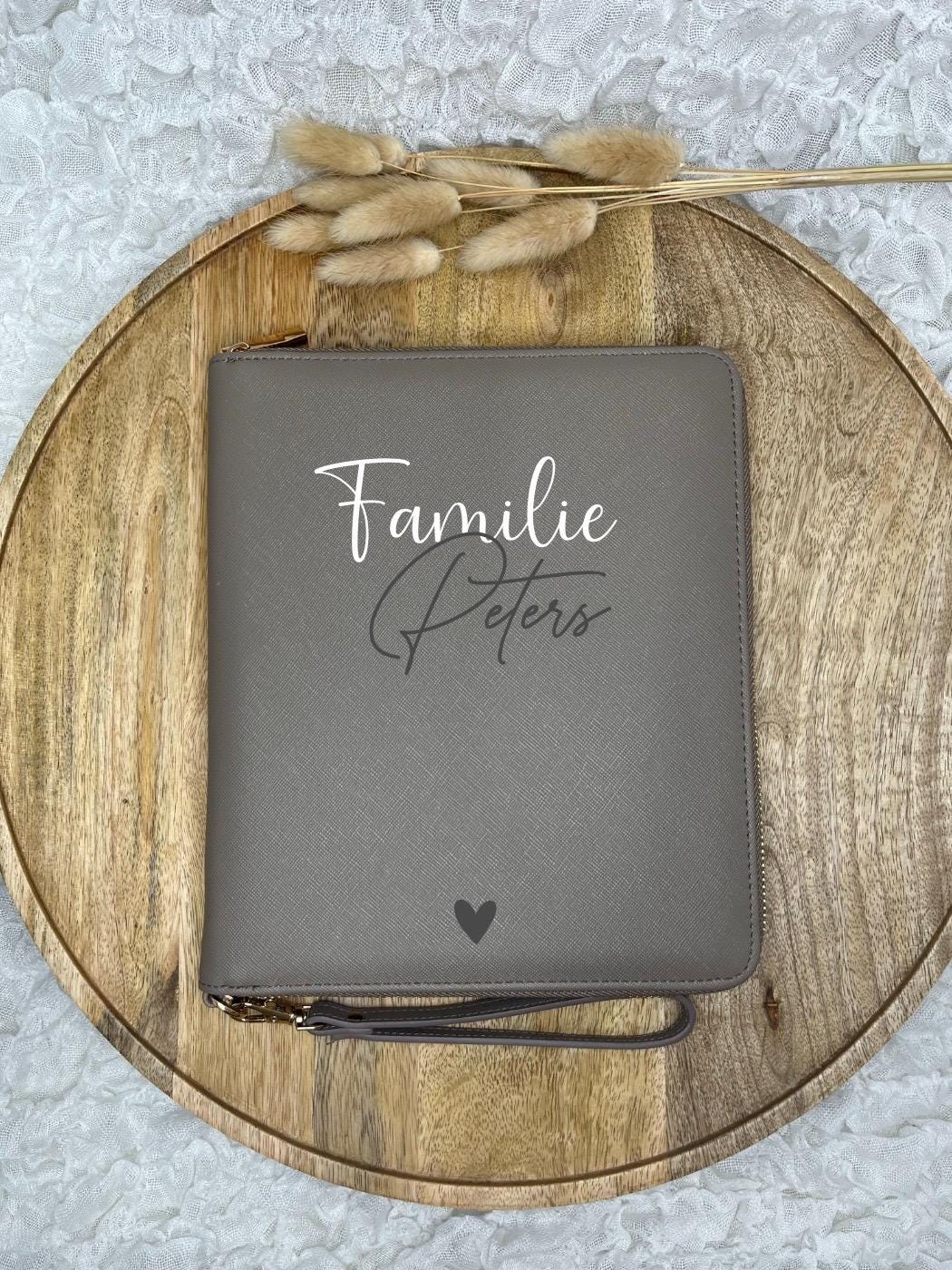 Familien-Organizer personalisiert Geschenk Organisation von Dokumenten & U-Heften