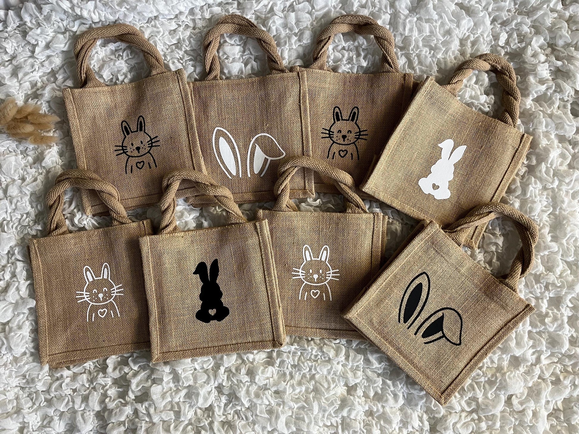 Ostertasche Geschenktasche Ostern aus Jute - Geschenk Ostern - Ostergeschenk - Mitbringsel Ostern - Easter - Frohe Ostern