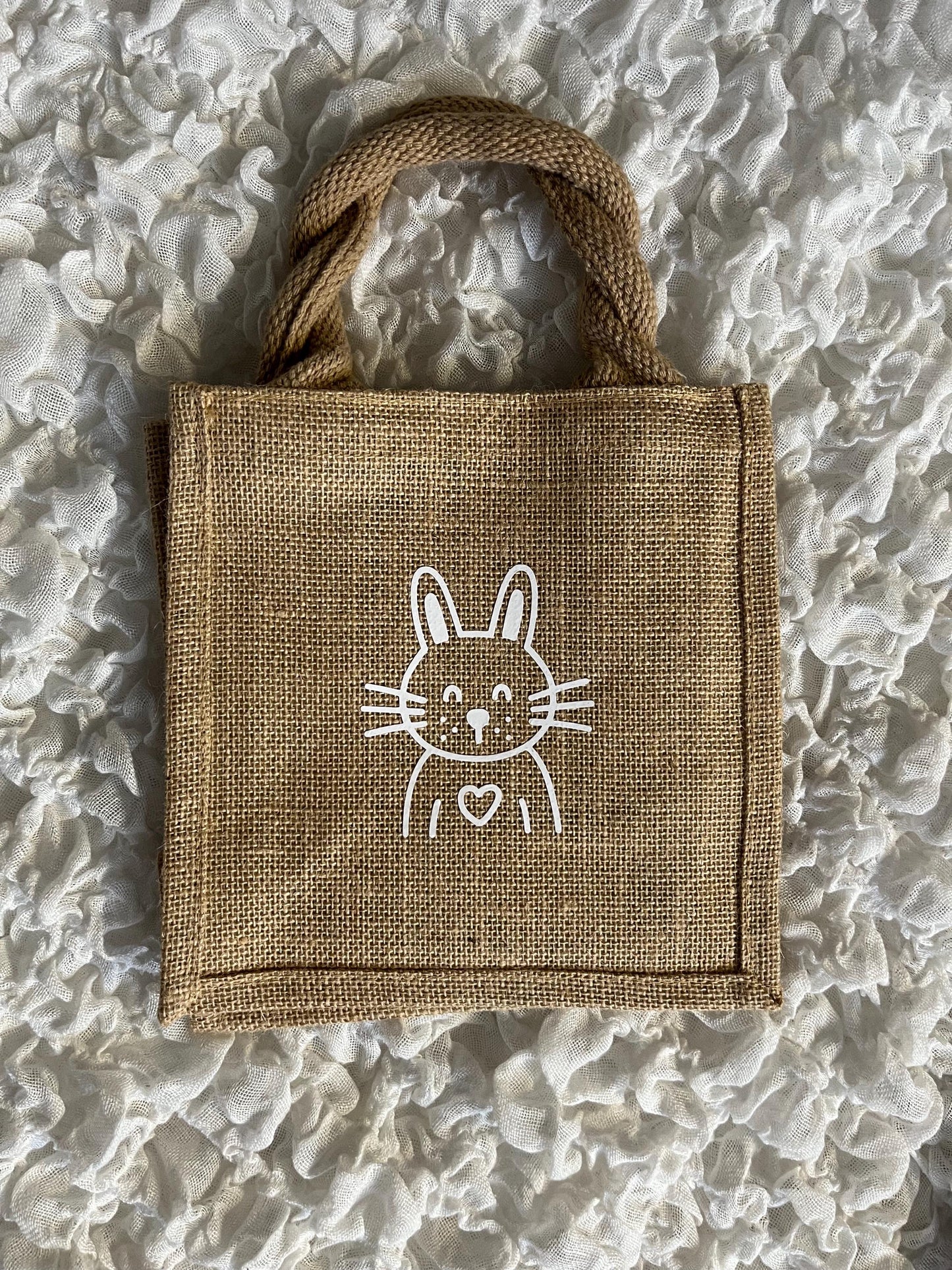 Ostertasche Geschenktasche Ostern aus Jute - Geschenk Ostern - Ostergeschenk - Mitbringsel Ostern - Easter - Frohe Ostern