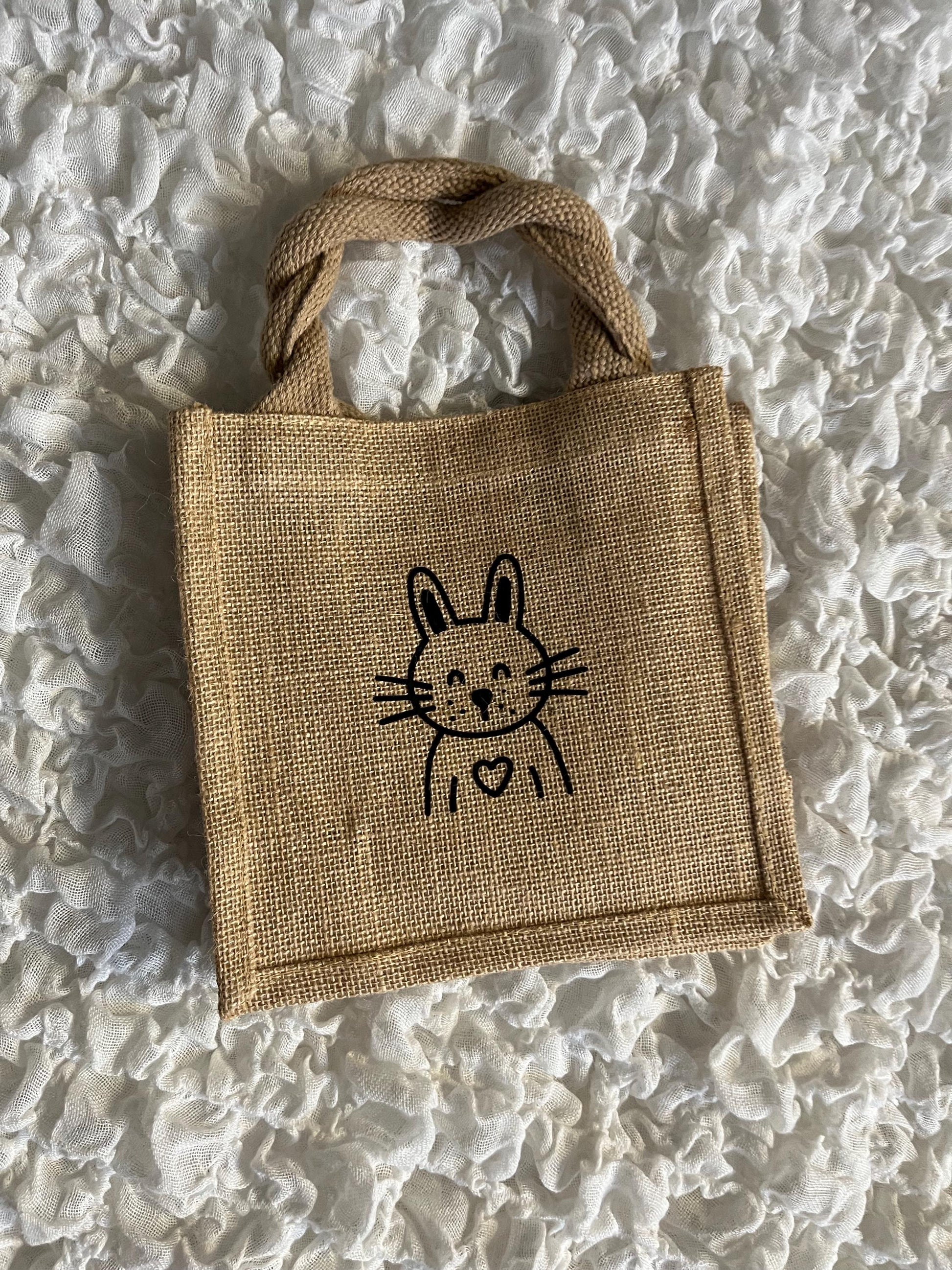Ostertasche Geschenktasche Ostern aus Jute - Geschenk Ostern - Ostergeschenk - Mitbringsel Ostern - Easter - Frohe Ostern