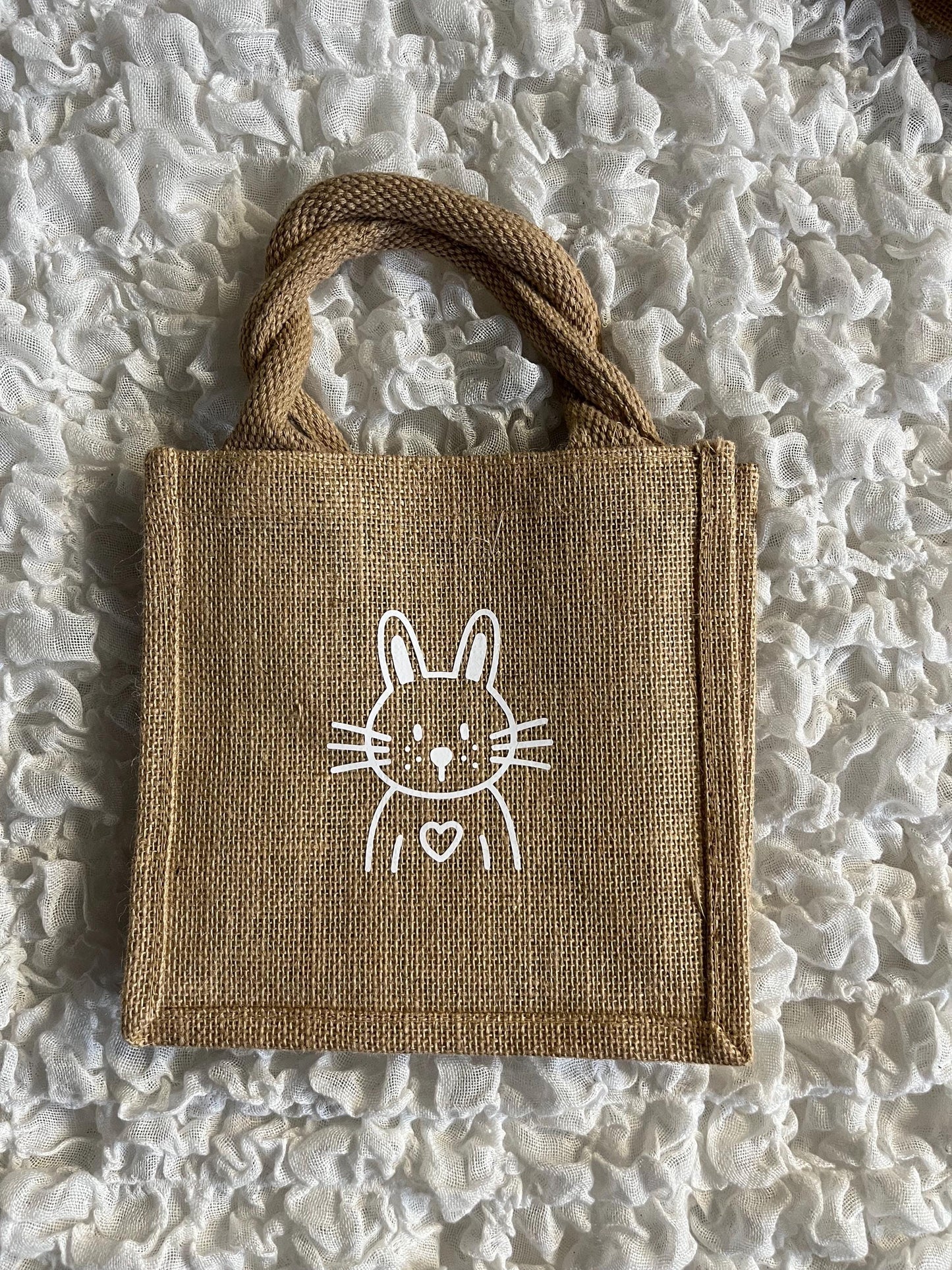 Ostertasche Geschenktasche Ostern aus Jute - Geschenk Ostern - Ostergeschenk - Mitbringsel Ostern - Easter - Frohe Ostern