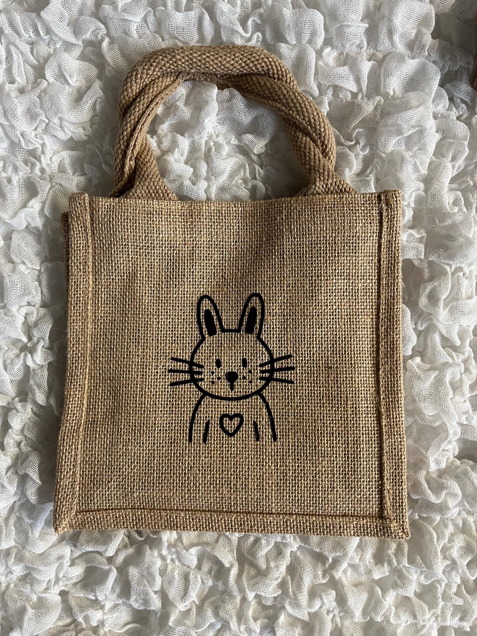 Ostertasche Geschenktasche Ostern aus Jute - Geschenk Ostern - Ostergeschenk - Mitbringsel Ostern - Easter - Frohe Ostern