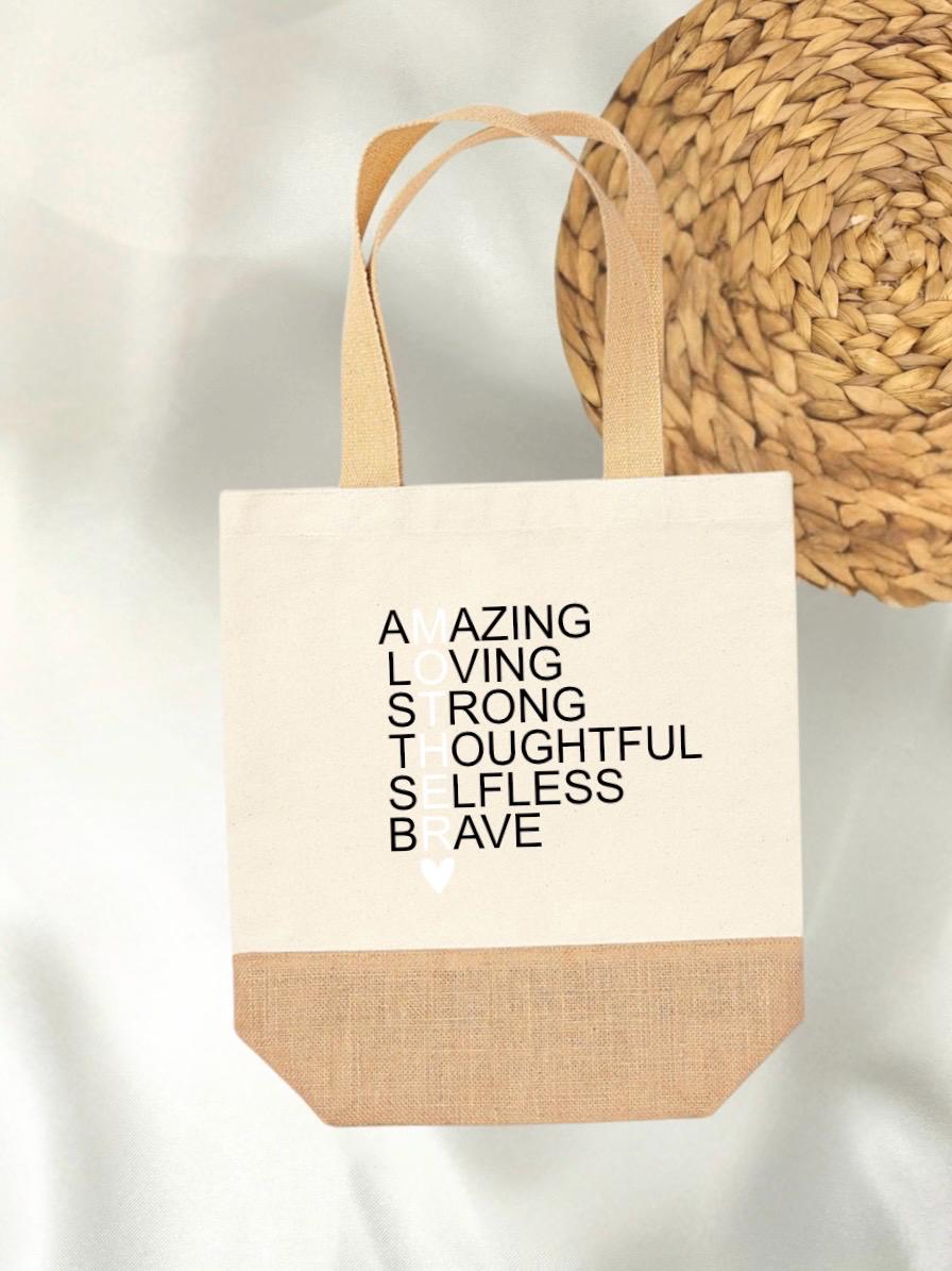 Geschenk Einkaufstasche Jutetasche Muttertag Geschenkidee Mama Geschenk Mutter Geburtstag Geburt Geschenk für beste Mama Tasche Tragetasche