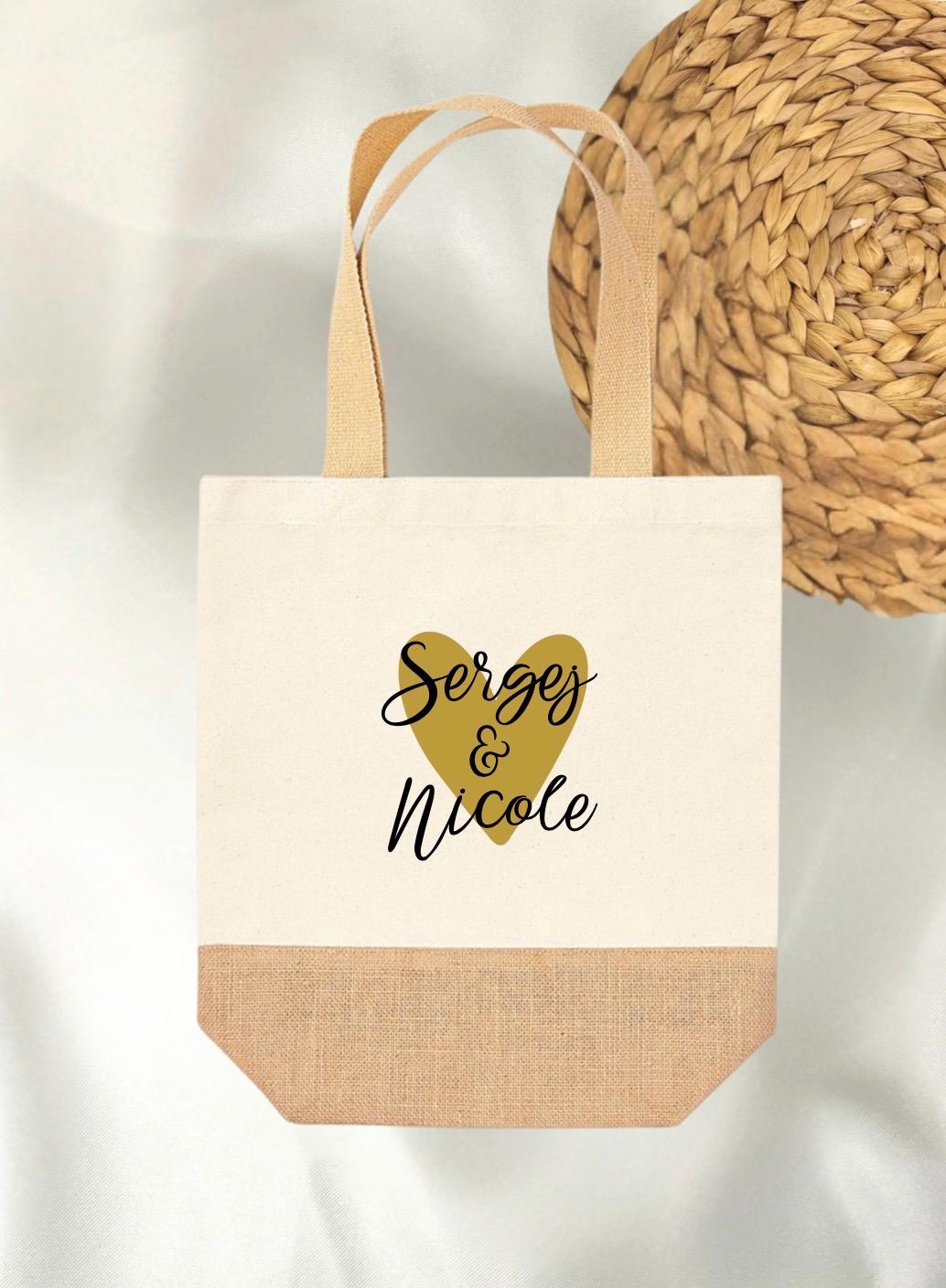 Geschenk für Sie Einkaufstasche Geschenk für Ihn personalisierte Tasche Muttertag Geschenk Vatertag Geschenk Partner Verlobungsgeschenk