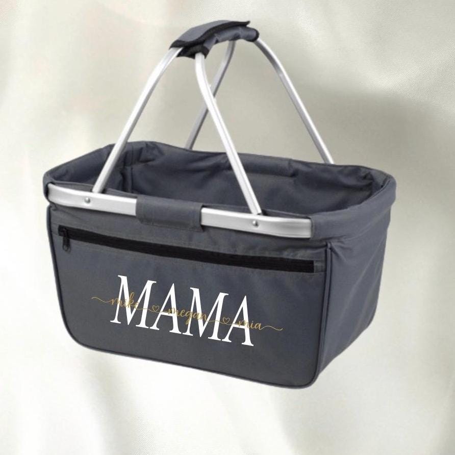 Geschenk Personalisierter Einkaufskorb für Oma Geschenk Mama Tante Opa Geschenk Papa Mom oder eine Freundin Geschenkidee