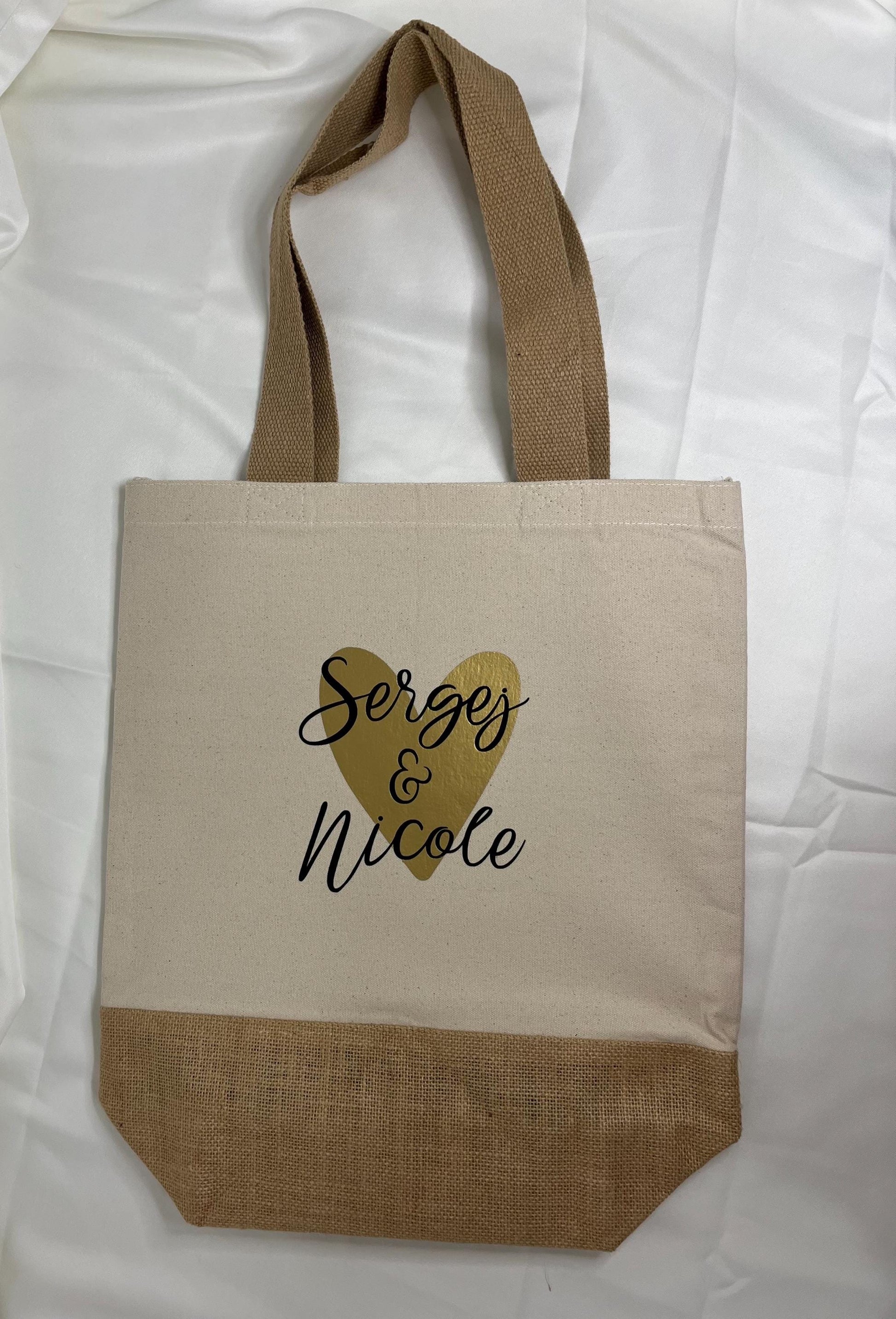 Geschenk für Sie Einkaufstasche Geschenk für Ihn personalisierte Tasche Muttertag Geschenk Vatertag Geschenk Partner Verlobungsgeschenk