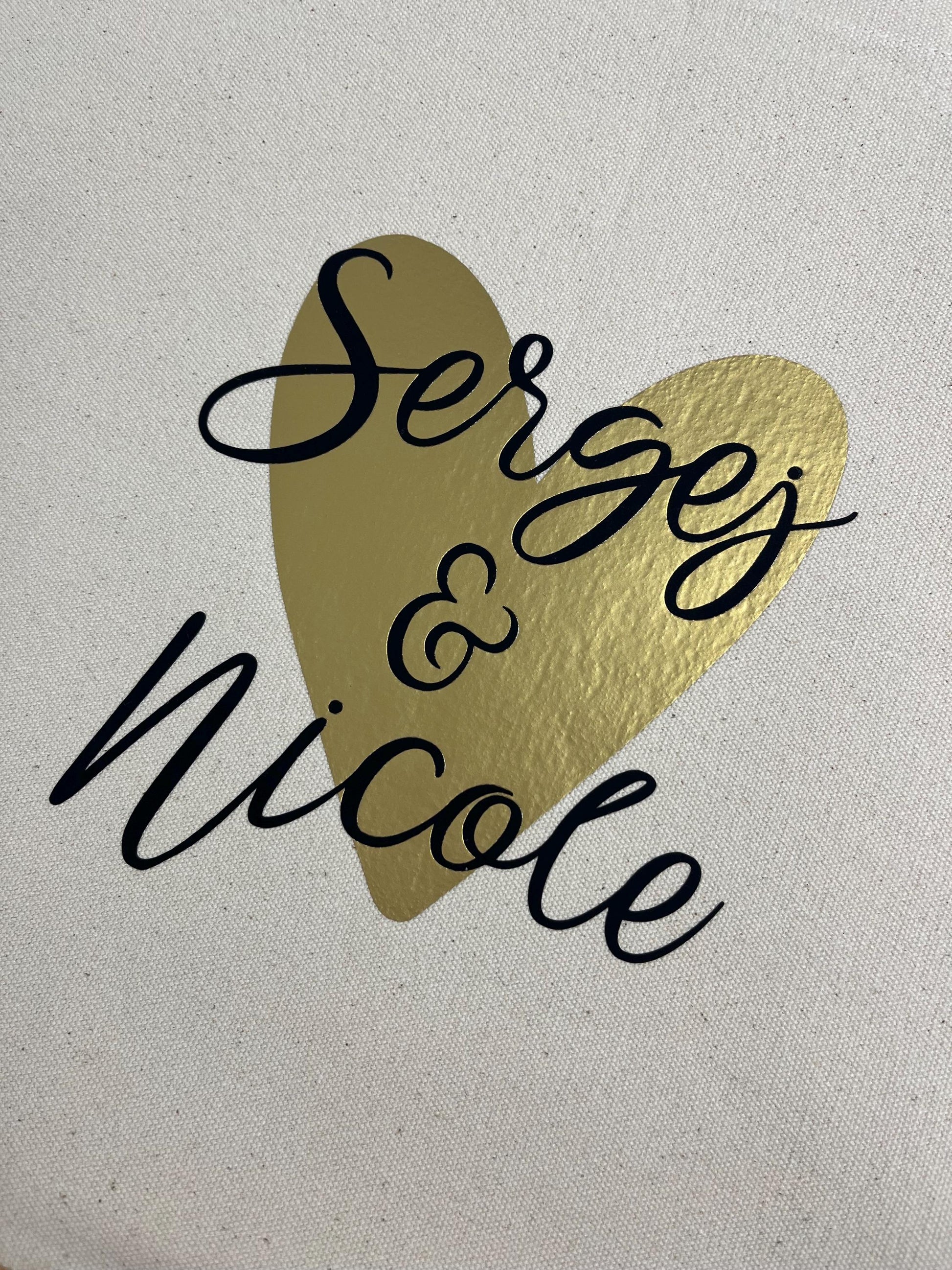 Geschenk für Sie Einkaufstasche Geschenk für Ihn personalisierte Tasche Muttertag Geschenk Vatertag Geschenk Partner Verlobungsgeschenk