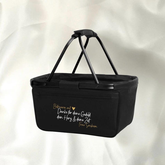Personalisierter Einkaufskorb für Oma Mama Tante Opa Mom oder eine Freundin + Option mit Einleger zum Schutz