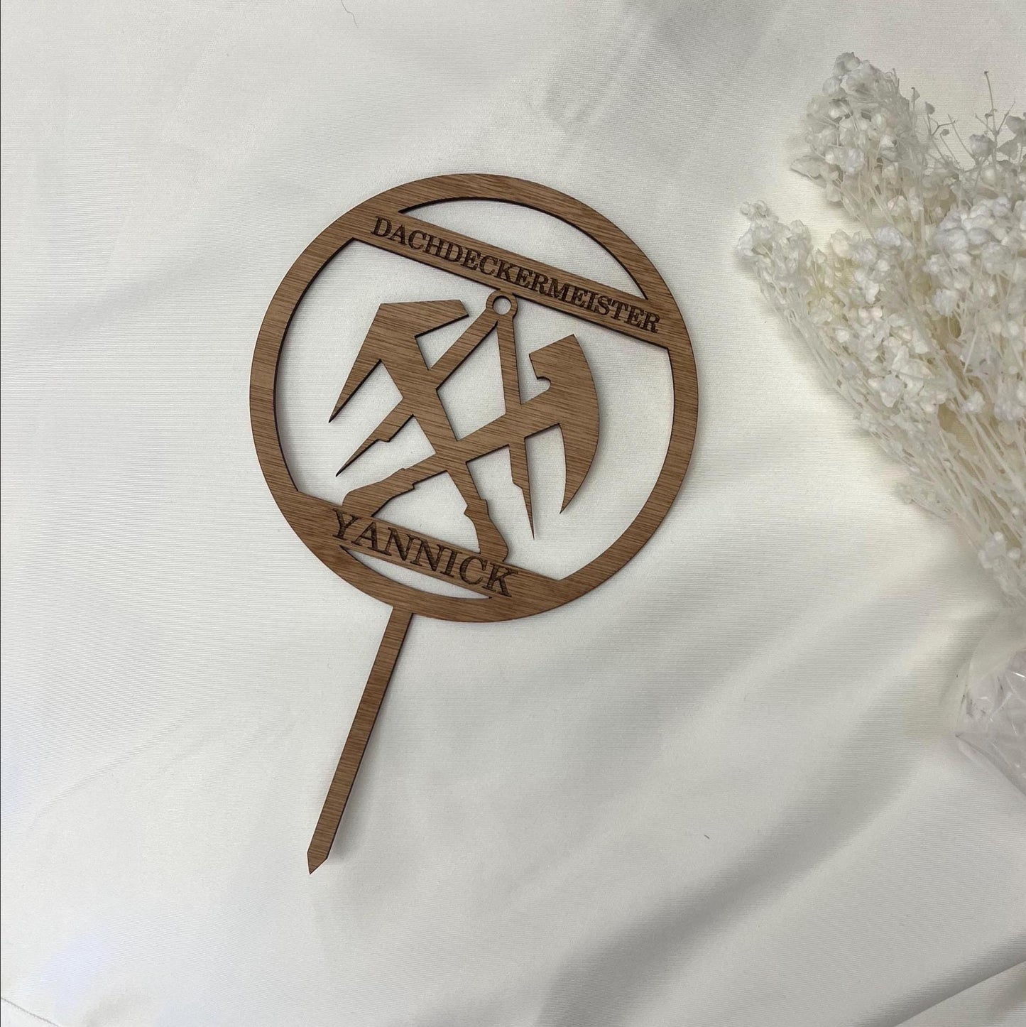 Cake Topper Dachdeckermeister Individuell auf Wunsch personalisierter Cake Topper