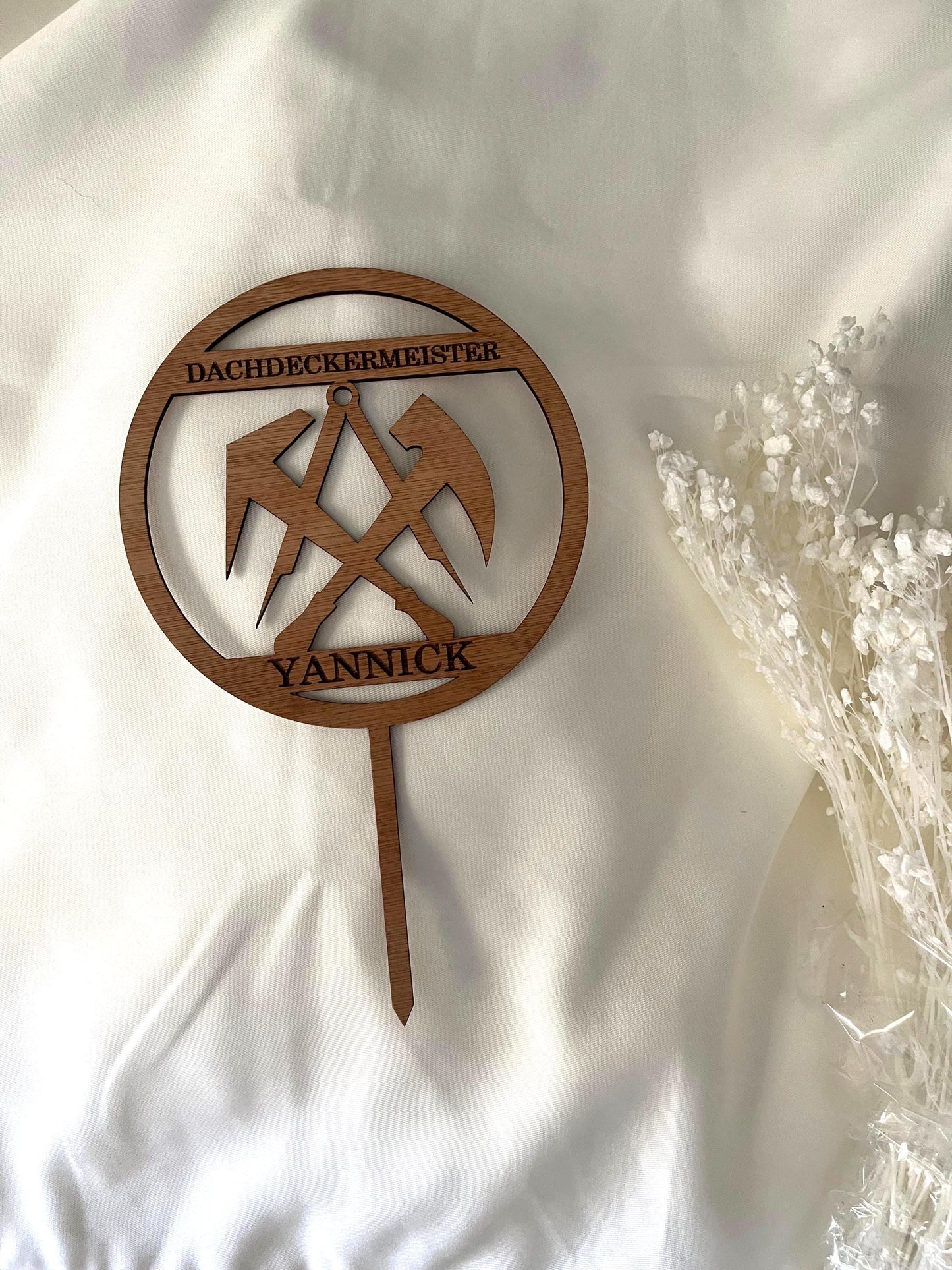 Cake Topper Dachdeckermeister Individuell auf Wunsch personalisierter Cake Topper