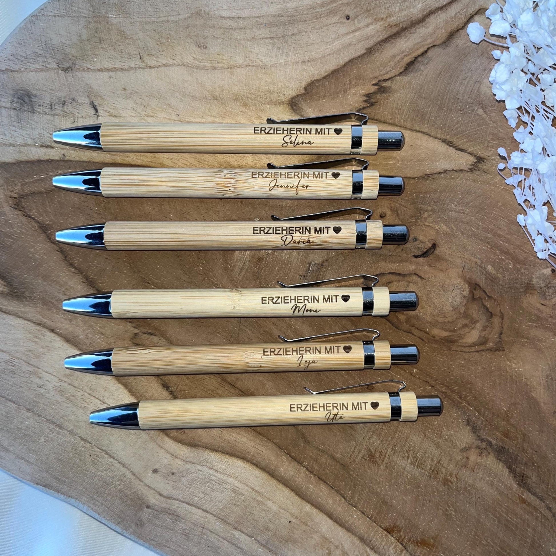 Kugelschreiber personalisiert für sie Geschenk für Erzieher Geschenk für Lehrer Geschenk personalisiert Dankeschön Lehrer mit Herz Erzieher
