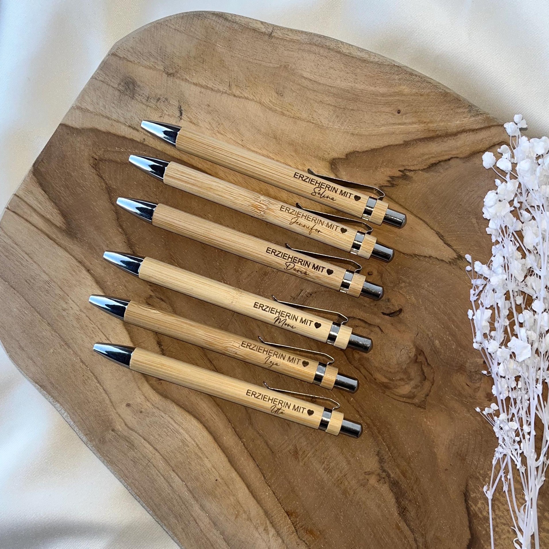 Kugelschreiber personalisiert für sie Geschenk für Erzieher Geschenk für Lehrer Geschenk personalisiert Dankeschön Lehrer mit Herz Erzieher