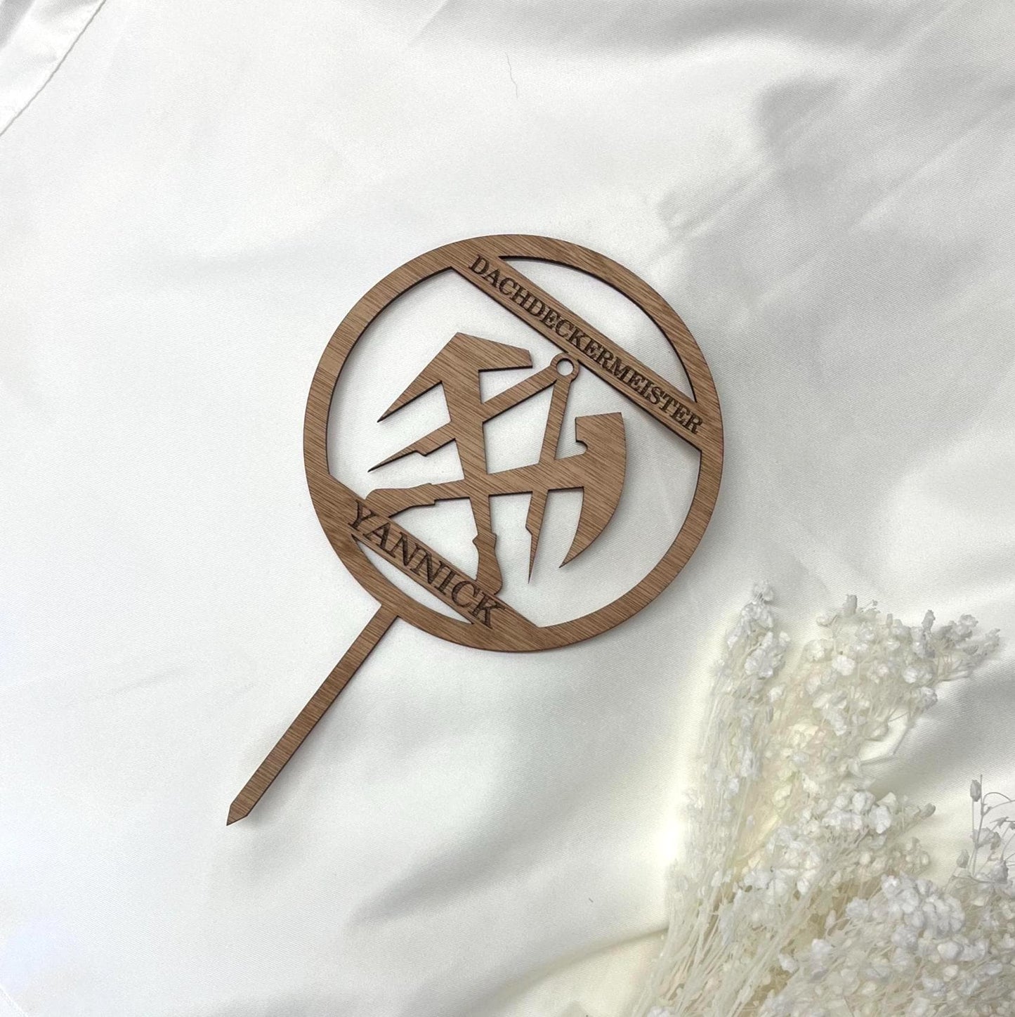 Cake Topper Dachdeckermeister Individuell auf Wunsch personalisierter Cake Topper