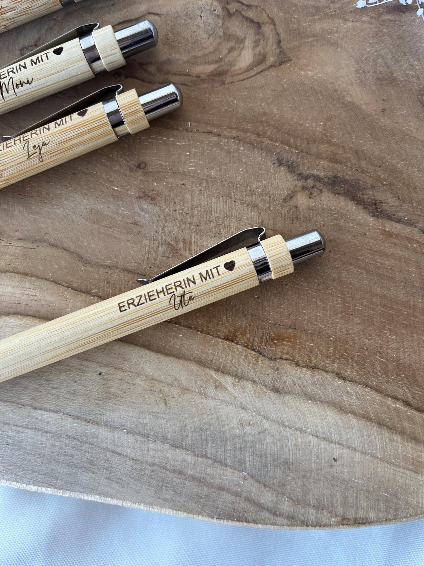 Kugelschreiber personalisiert für sie Geschenk für Erzieher Geschenk für Lehrer Geschenk personalisiert Dankeschön Lehrer mit Herz Erzieher