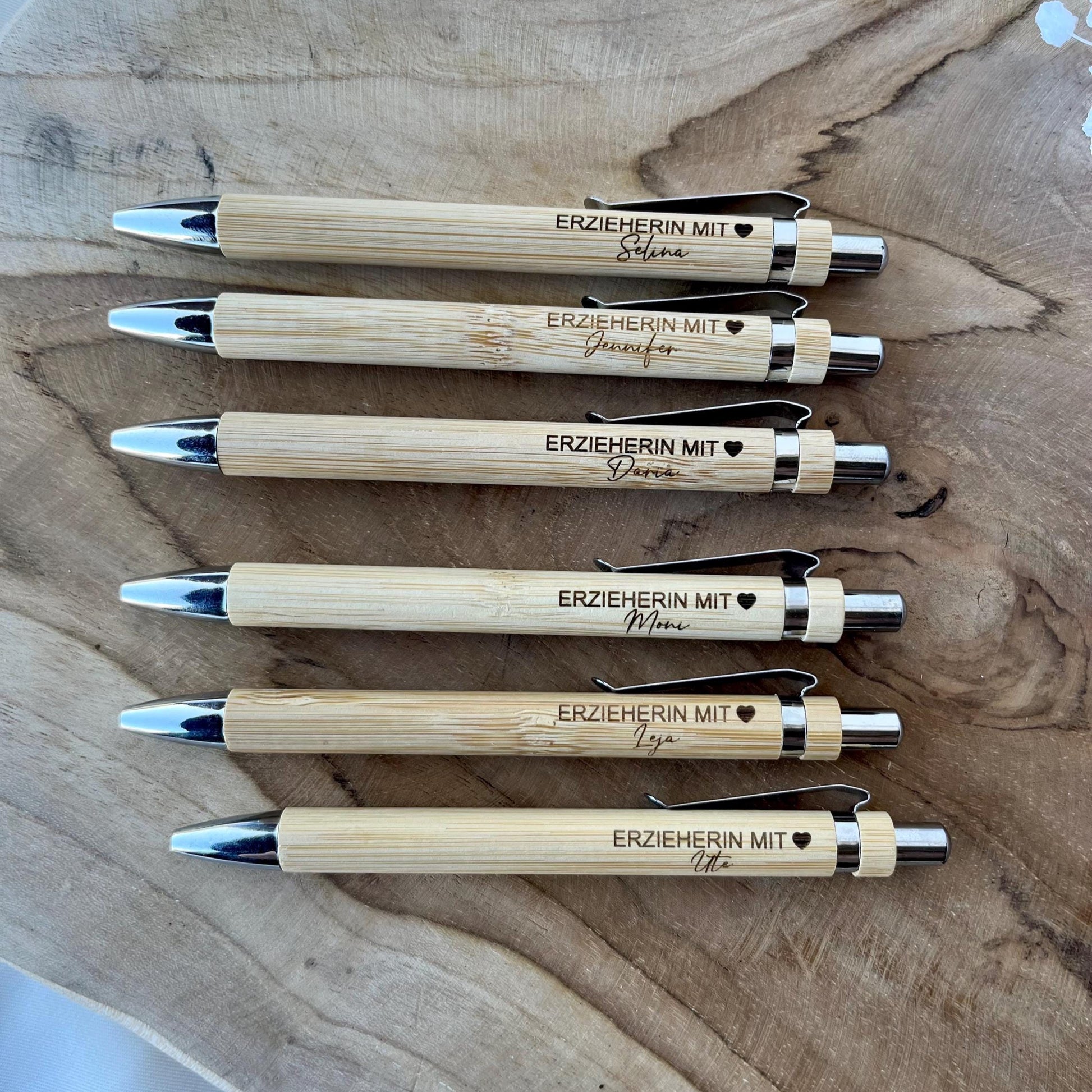 Kugelschreiber personalisiert für sie Geschenk für Erzieher Geschenk für Lehrer Geschenk personalisiert Dankeschön Lehrer mit Herz Erzieher