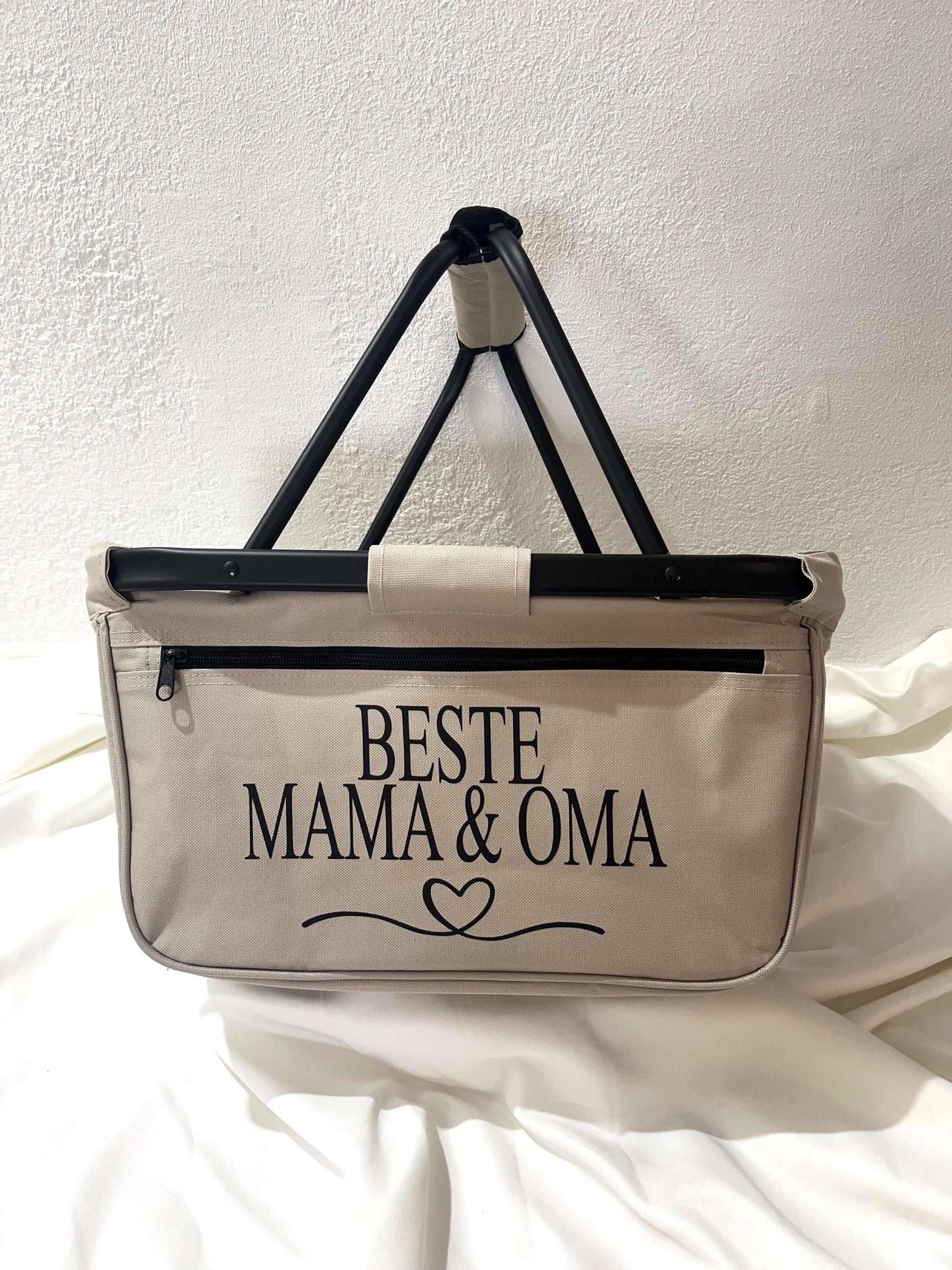 Personalisierter Einkaufskorb Tante Opa Papa Onkel Bonus Beste Mama und Oma Geburtstagsgeschenk Mama Muttertagsgeschenk Korb personalisiert