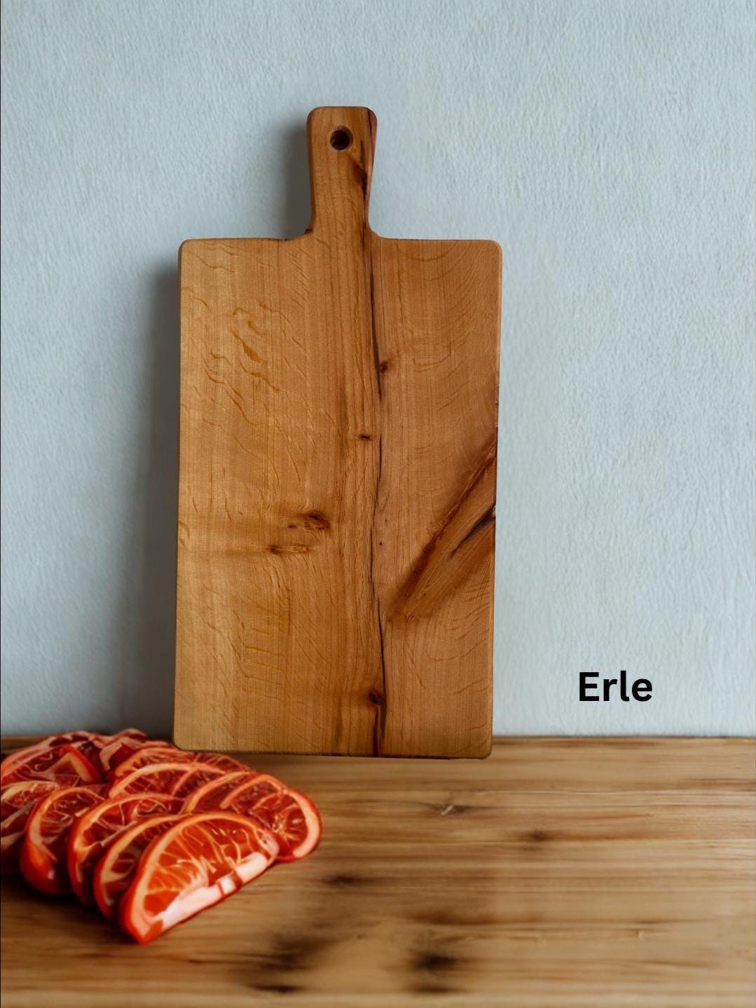 Servierbrett zum Verschenken Küchenbrett aus Eiche, Buche, Erle, Esche oder Douglasie Hochzeitsgeschenk Einzugsgeschenk Geschenk Einzug