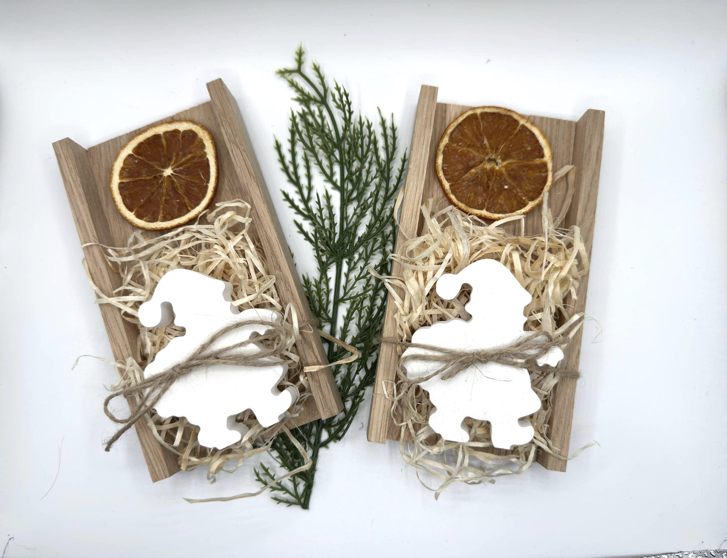 Weihnachts-Deko Nikolaus auf Holzgestell – Handgefertigt, Mini-Wichtelgeschenk & Weihnachten to go