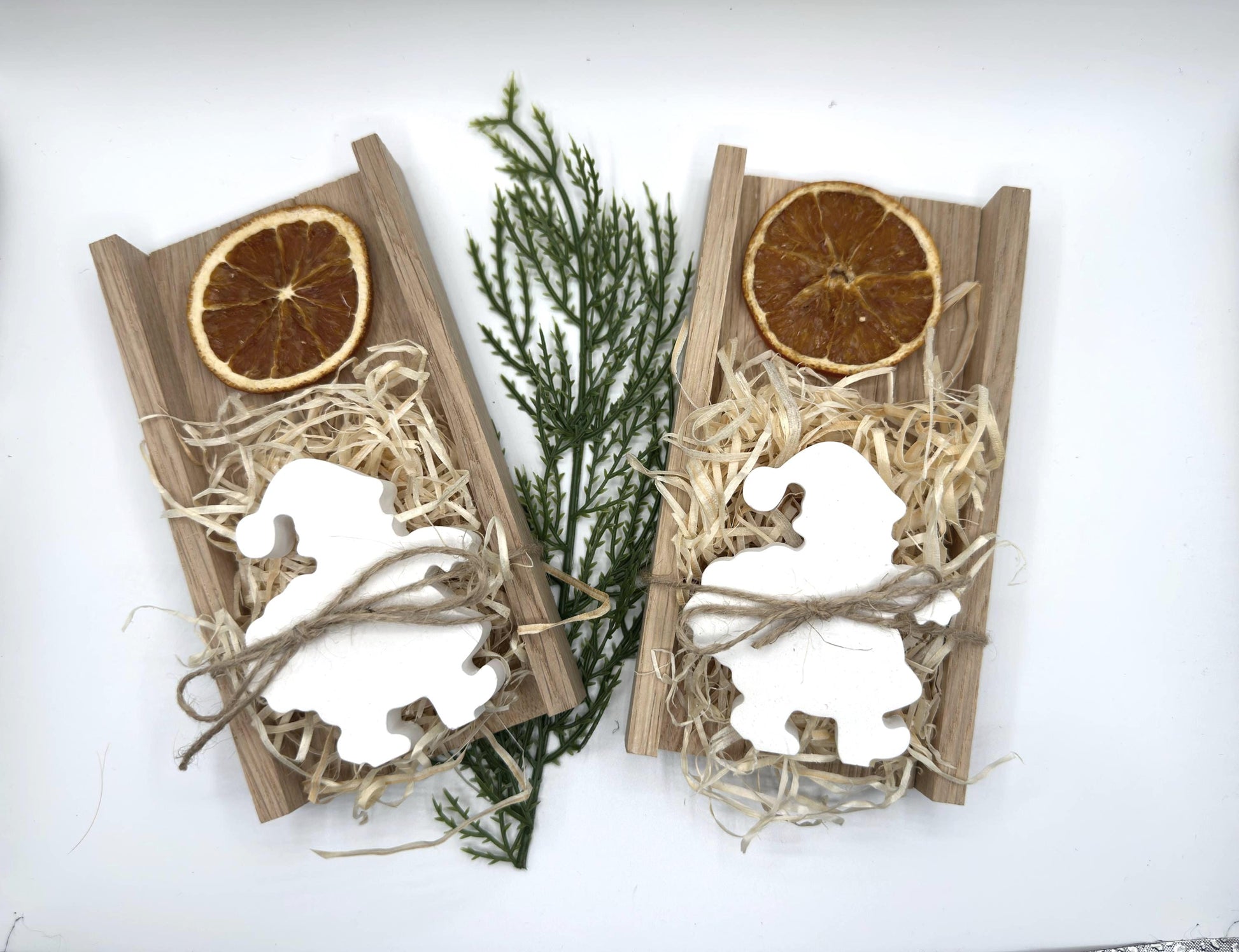 Weihnachts-Deko Nikolaus auf Holzgestell – Handgefertigt, Mini-Wichtelgeschenk & Weihnachten to go